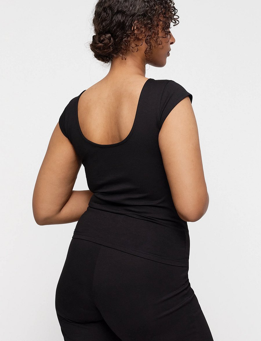 Organic Basics - Everyday Corset Top - Överdelar - black - 3