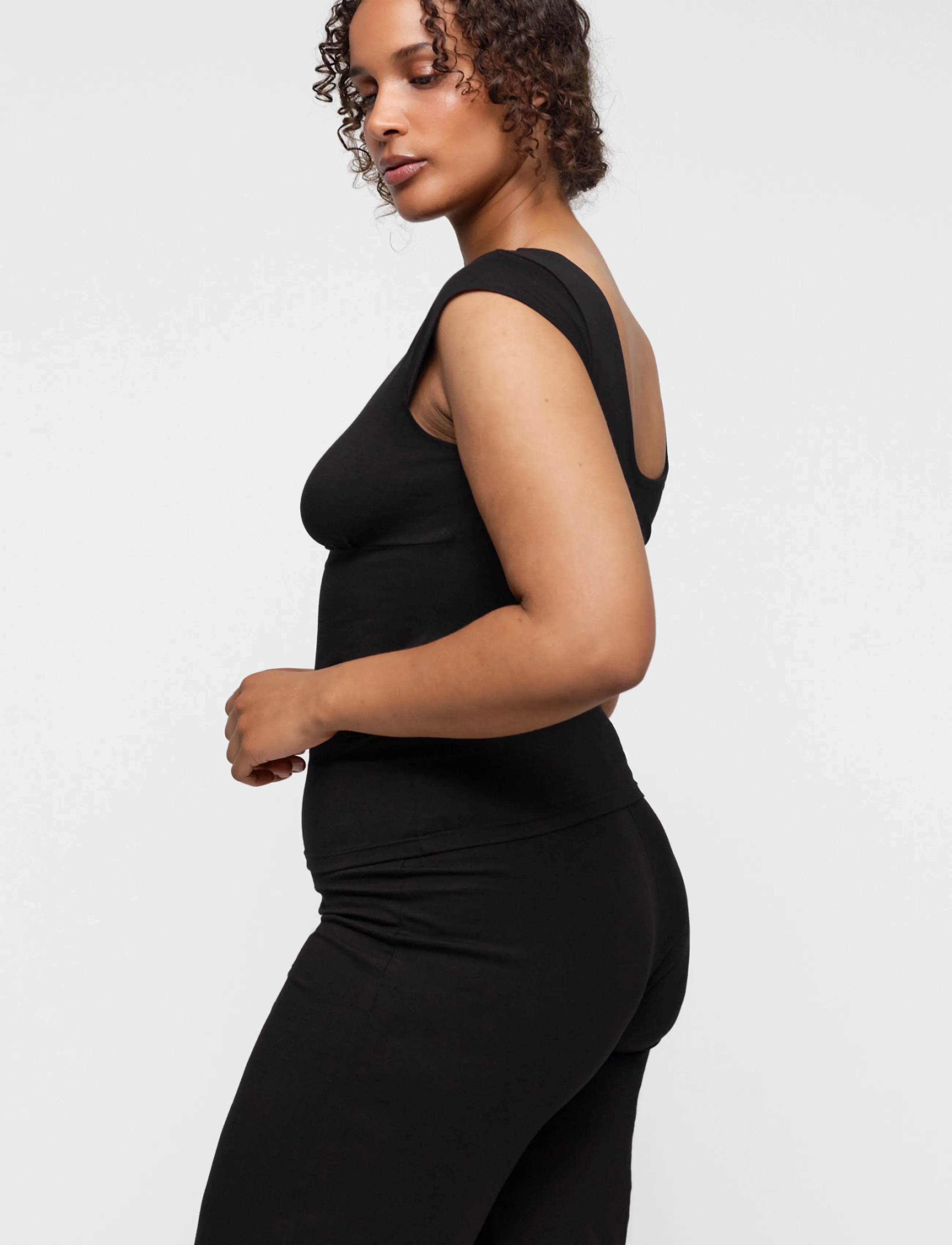 Organic Basics - Everyday Corset Top - Överdelar - black - 4