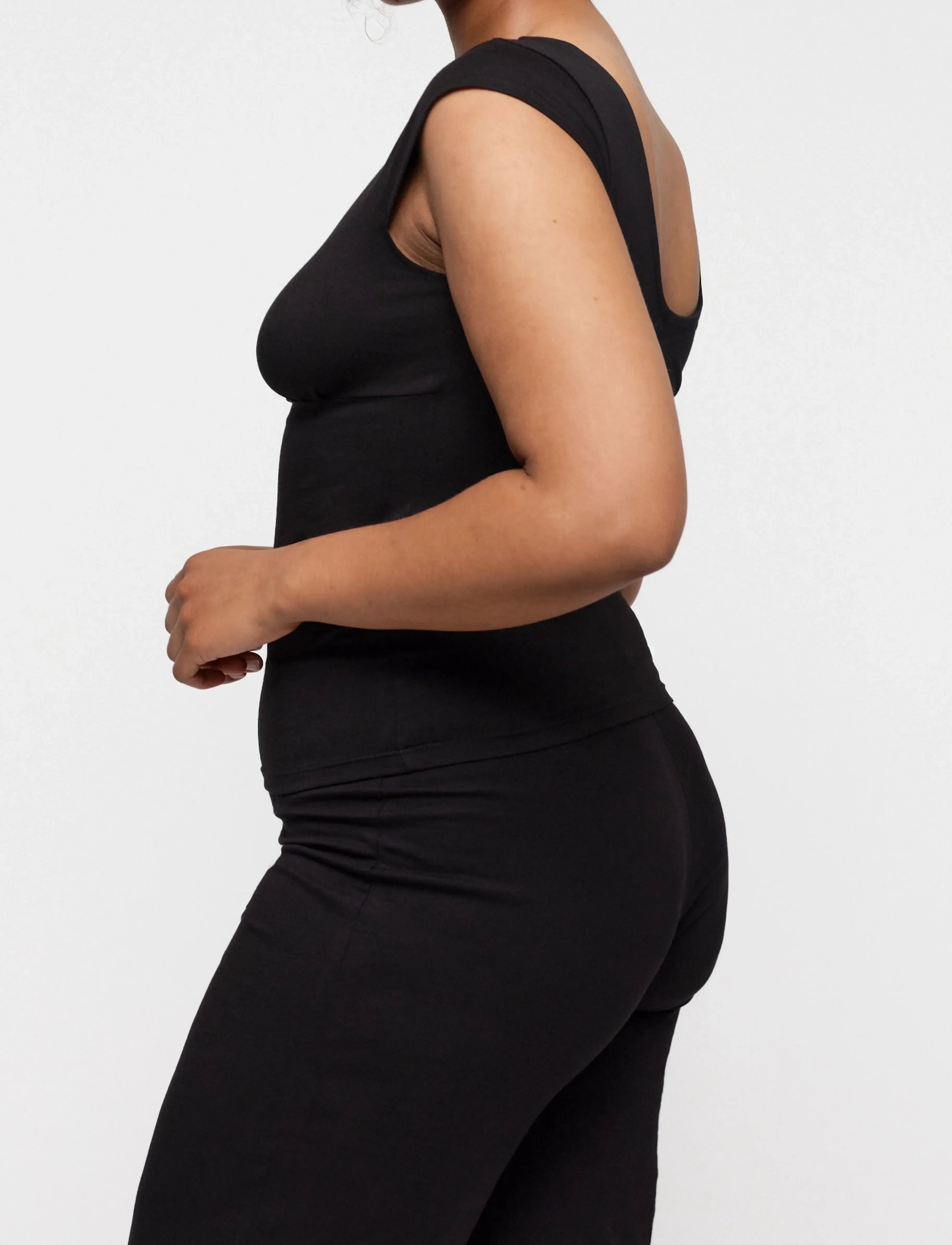 Organic Basics - Everyday Corset Top - Överdelar - black - 4