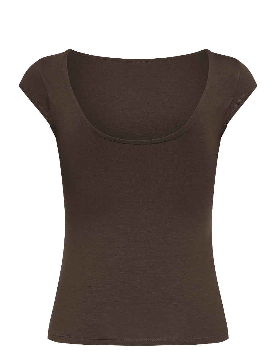 Organic Basics - Everyday Corset Top - Överdelar - truffle - 2