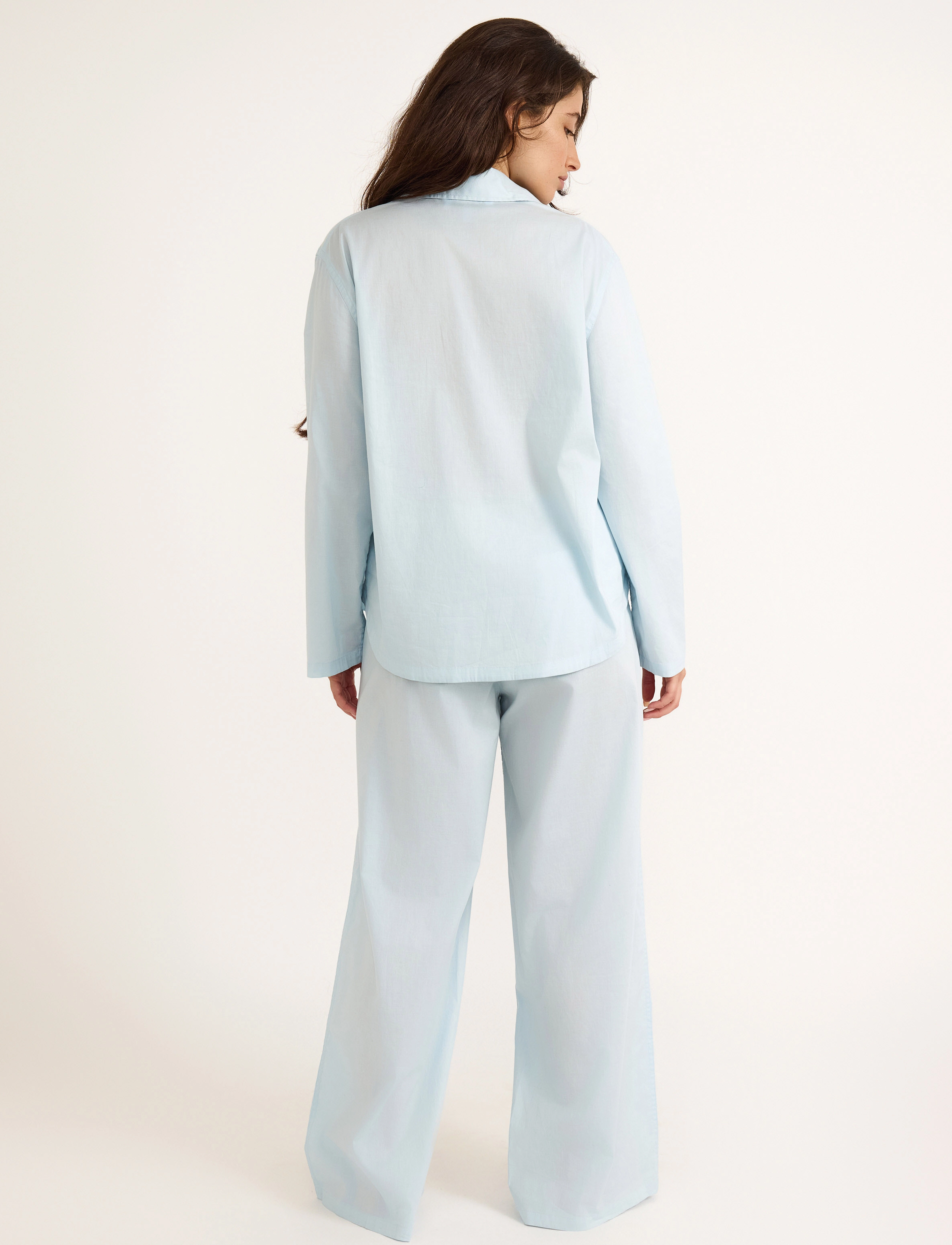 Organic Basics - Core Sleep Poplin Pants - damen - light blue - 4