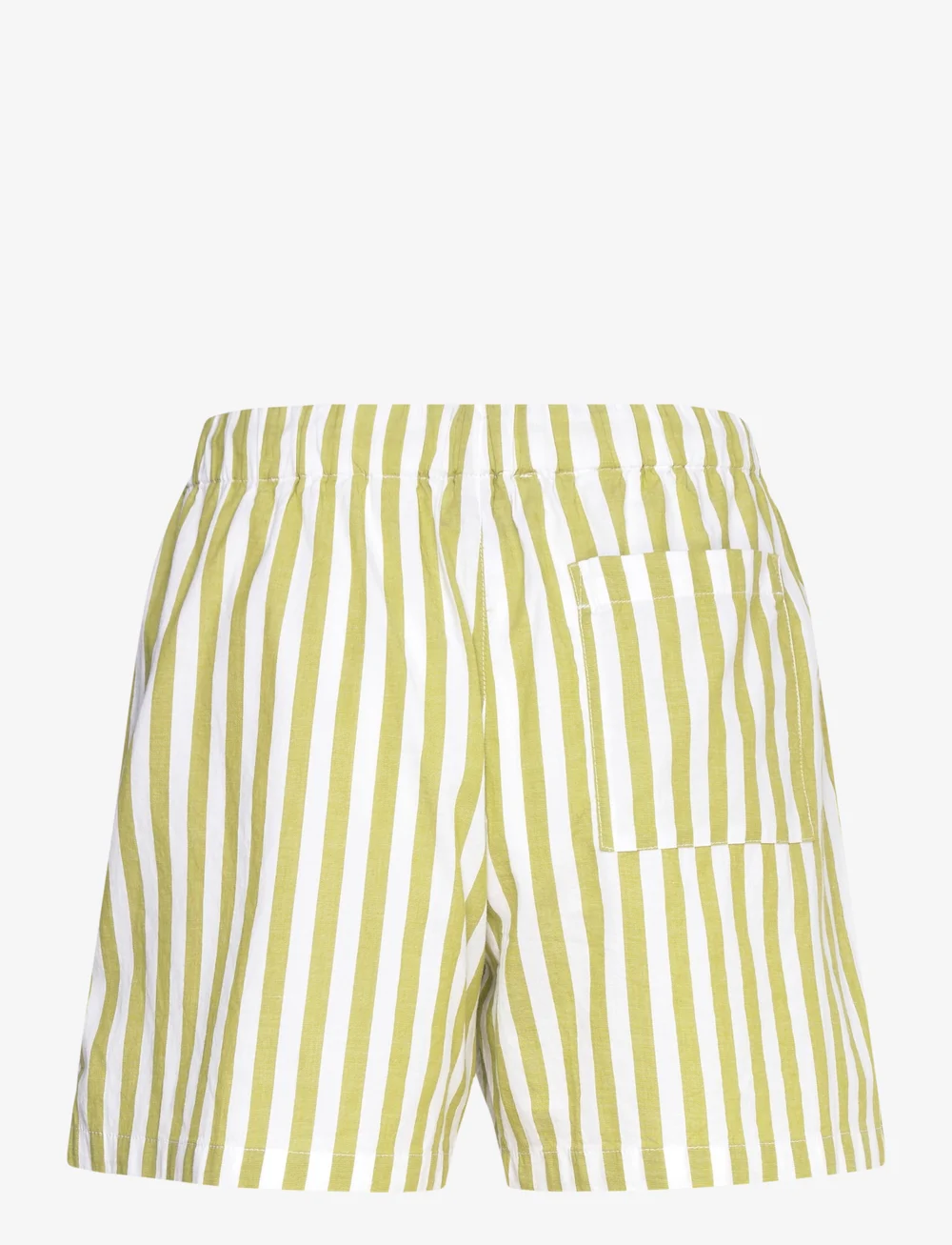 Organic Basics - Core Sleep Poplin Shorts - night & loungewear - matcha green stripe - 2
