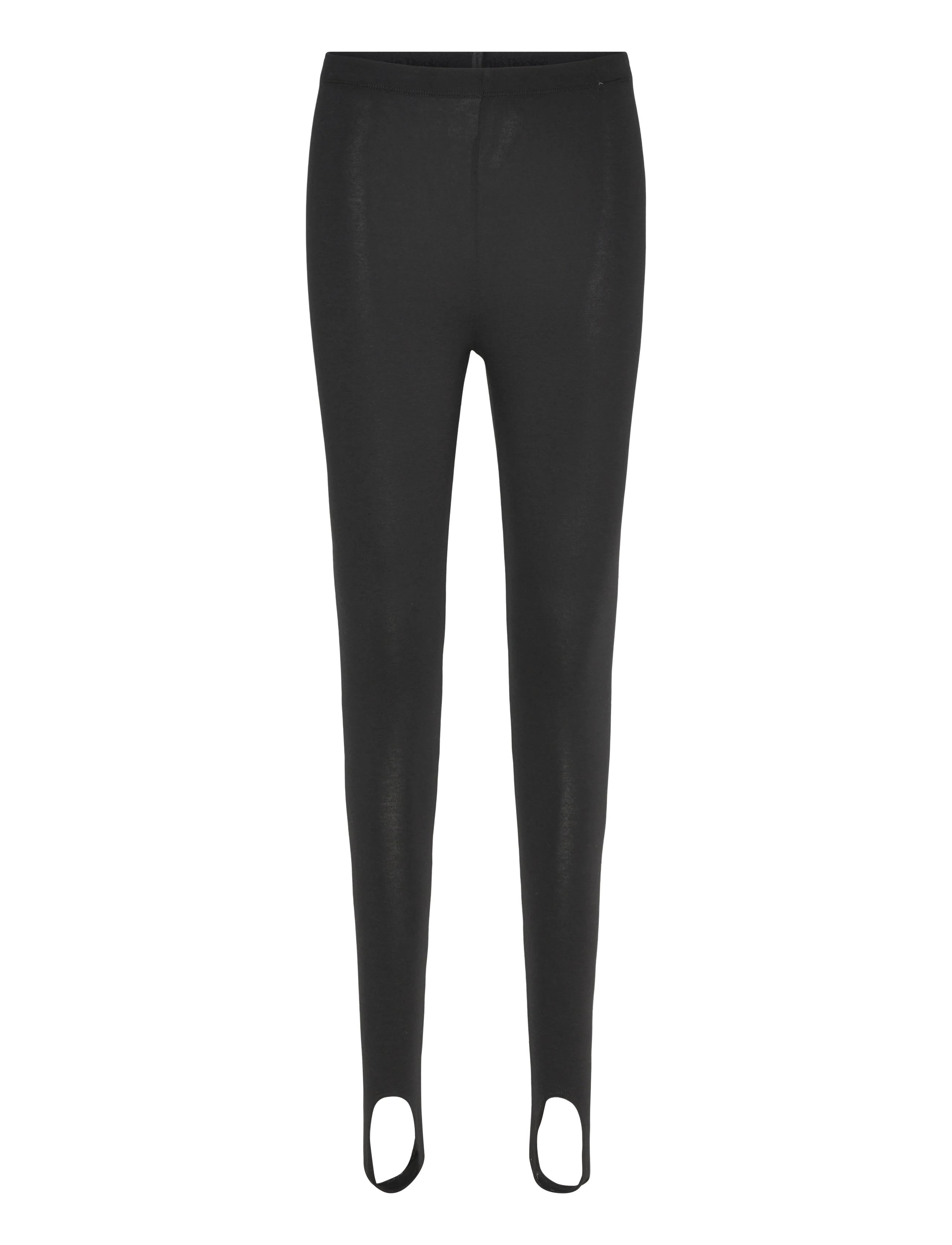 Organic Basics Everyday Stirrup Leggings - Tøj - BLACK / black