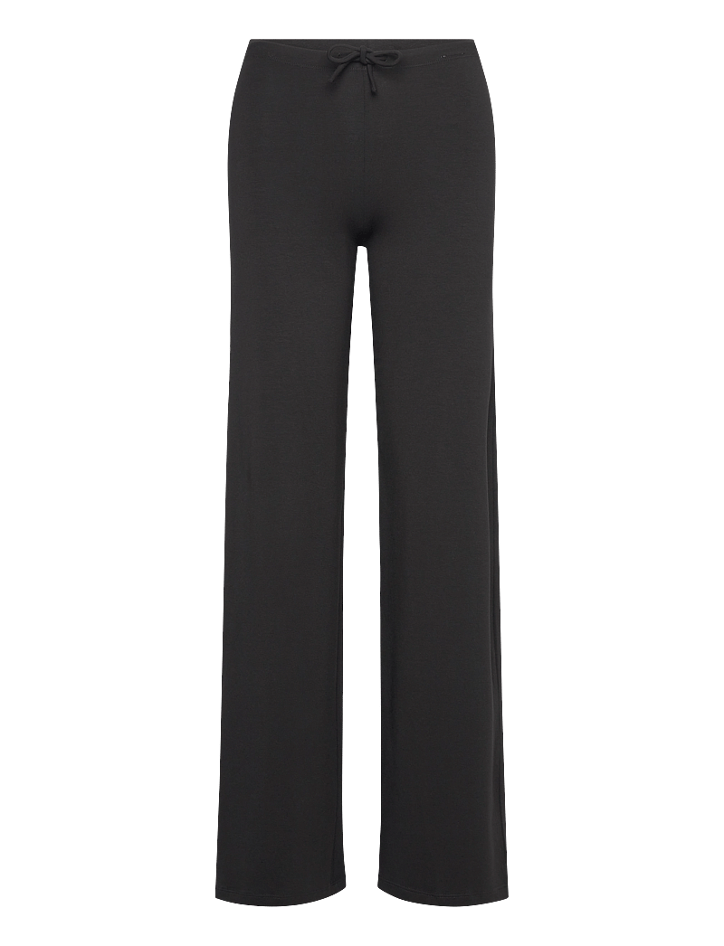 Organic Basics - Everyday Straight Leg Pants - pyjamahousut - black - 1