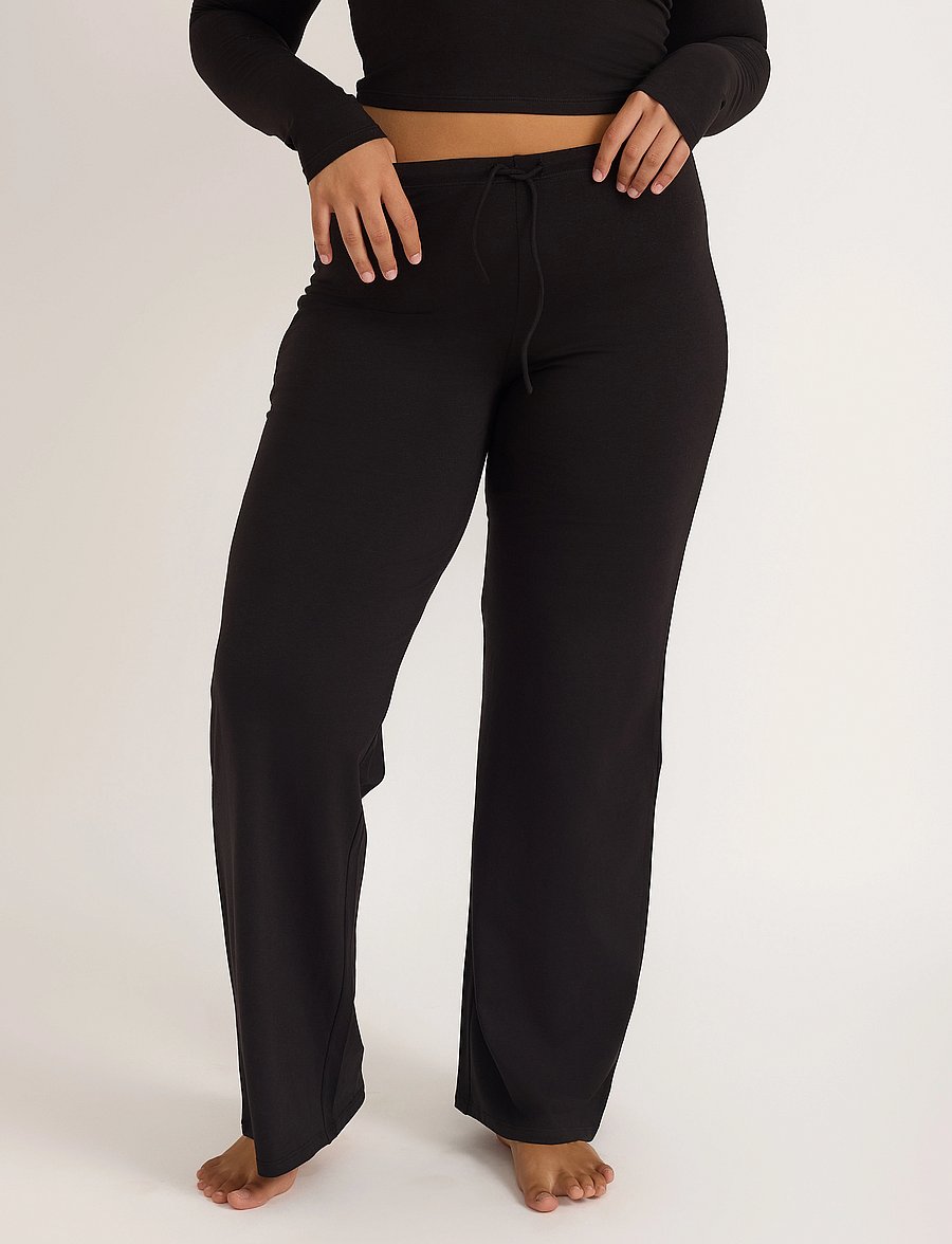 Organic Basics - Everyday Straight Leg Pants - black - 0