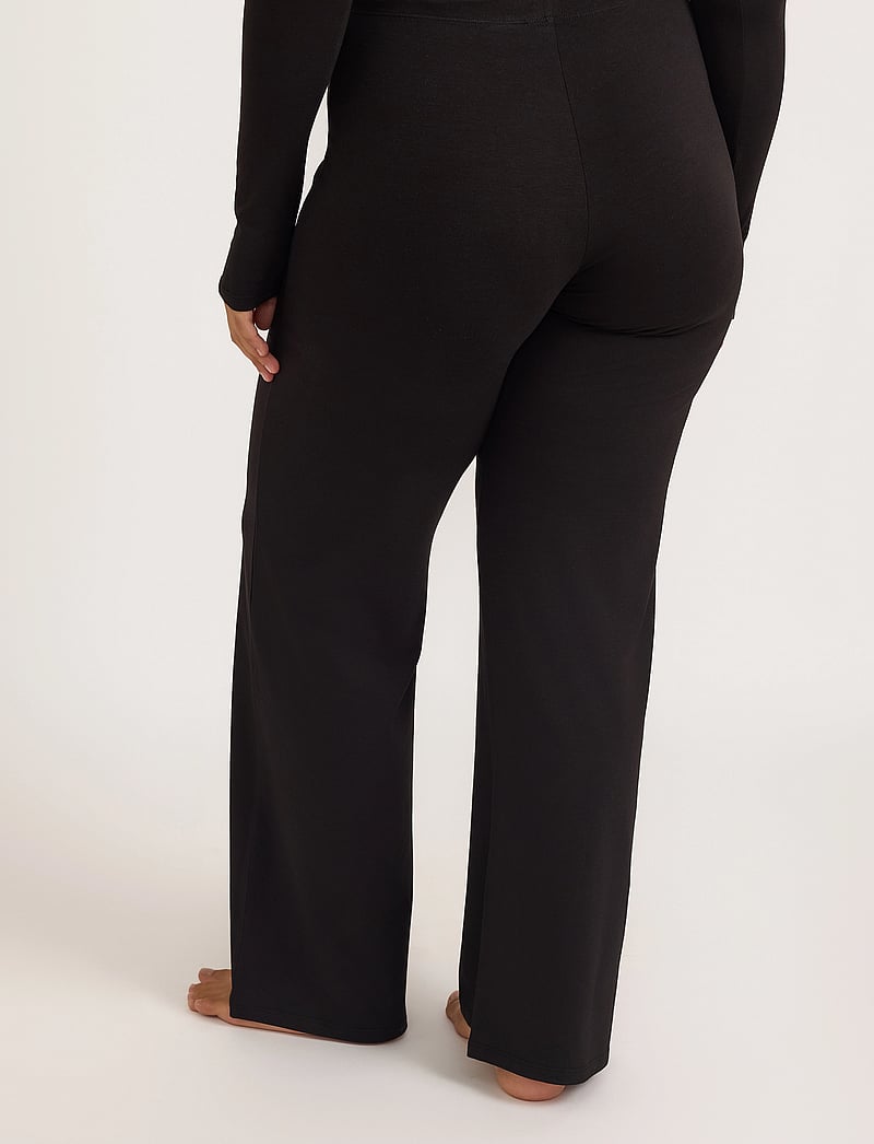 Organic Basics - Everyday Straight Leg Pants - pyjamahousut - black - 3