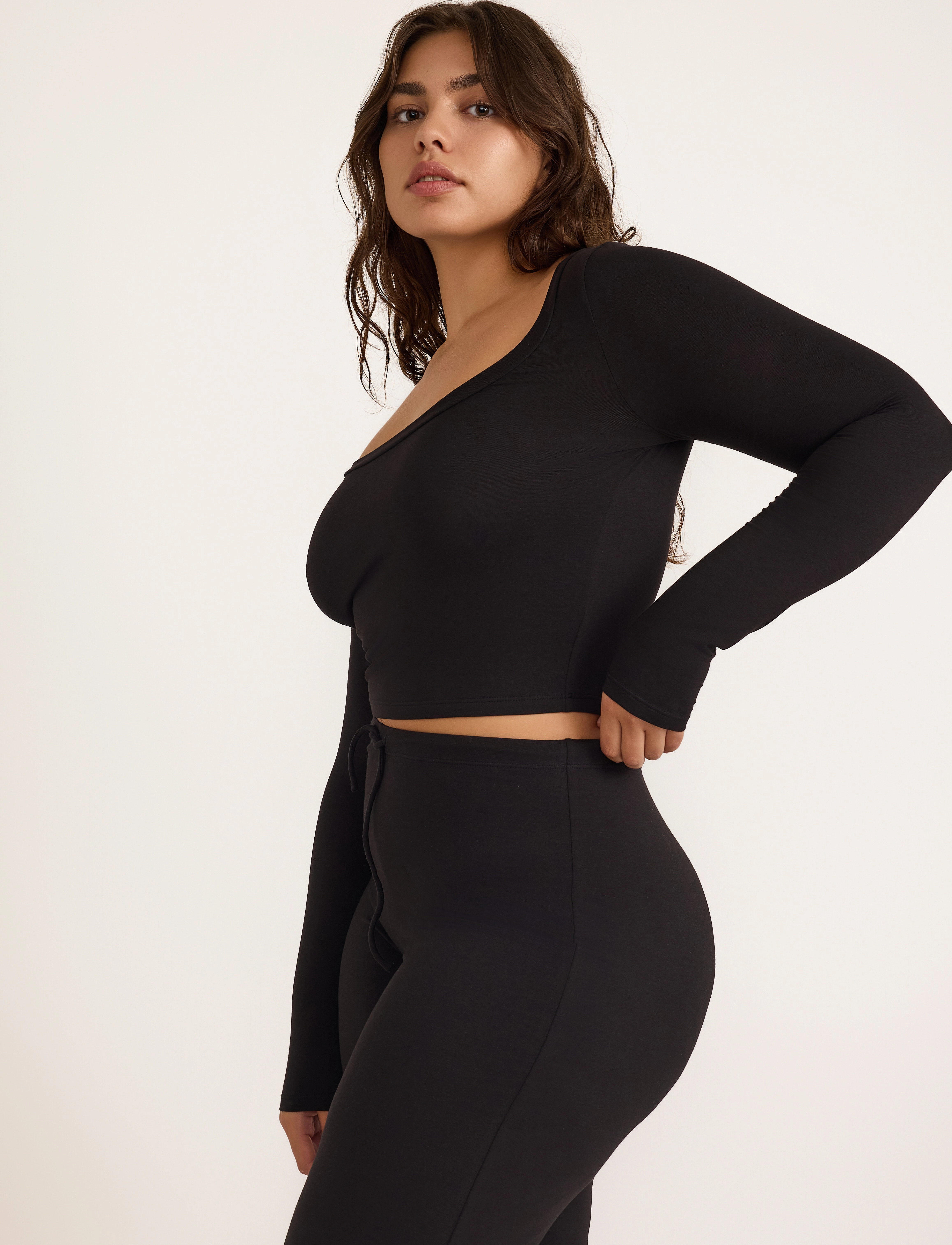 Organic Basics - Everyday Straight Leg Pants - black - 4