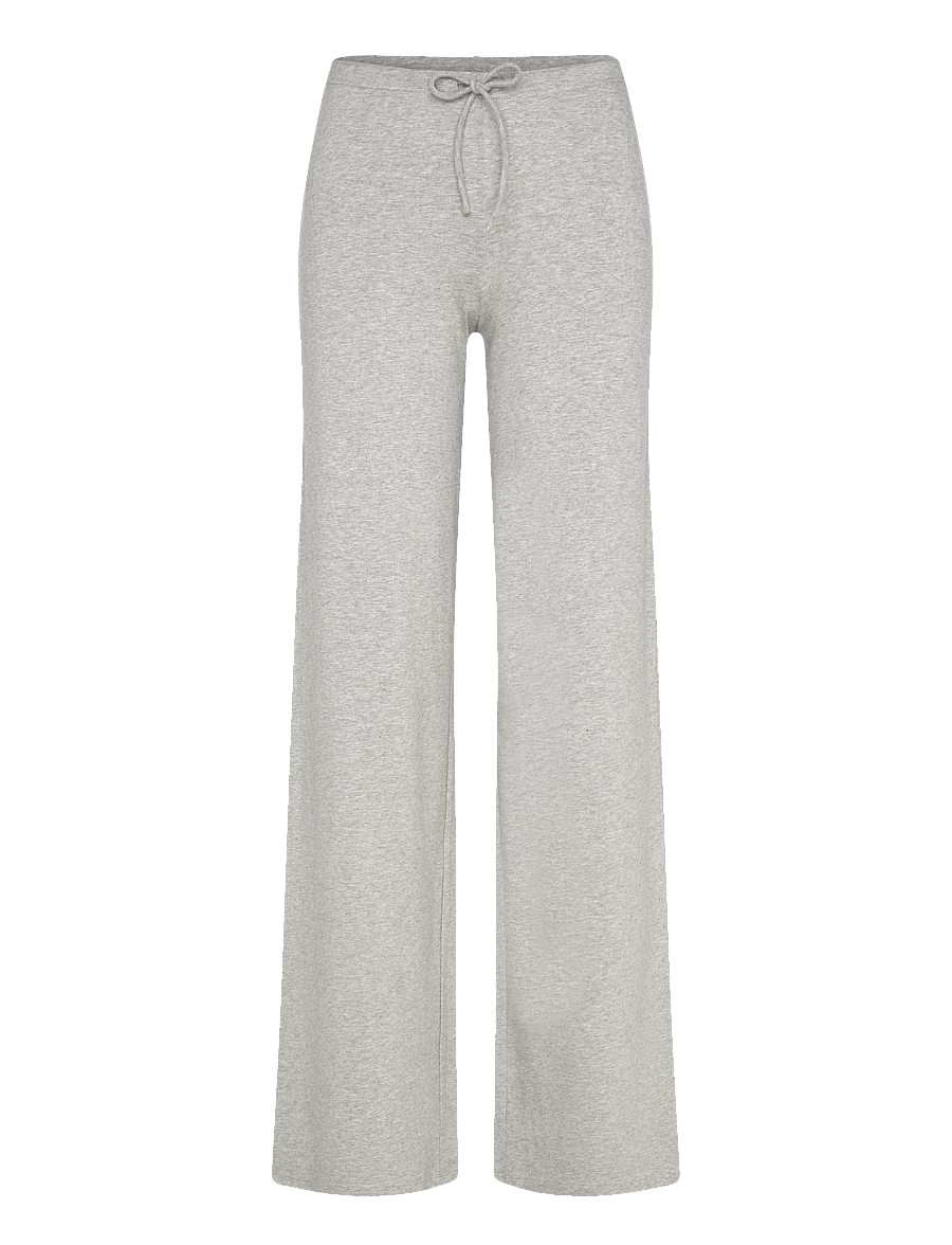 Organic Basics - Everyday Straight Leg Pants - nachtwäsche & loungewear - grey melange - 1