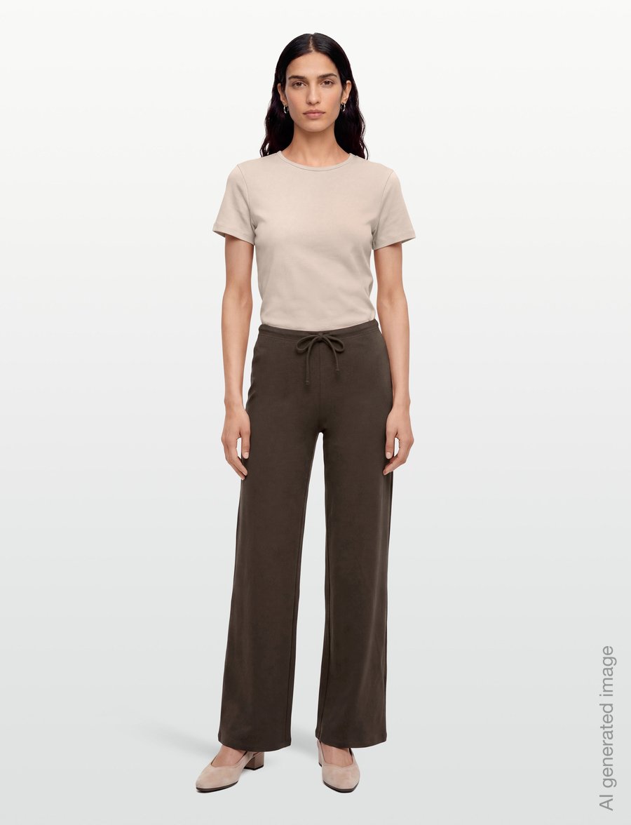 Organic Basics - Everyday Straight Leg Pants - pyjama pants - truffle - 0
