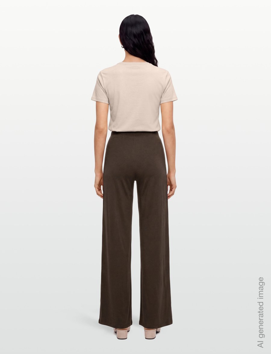 Organic Basics - Everyday Straight Leg Pants - pyjama pants - truffle - 4
