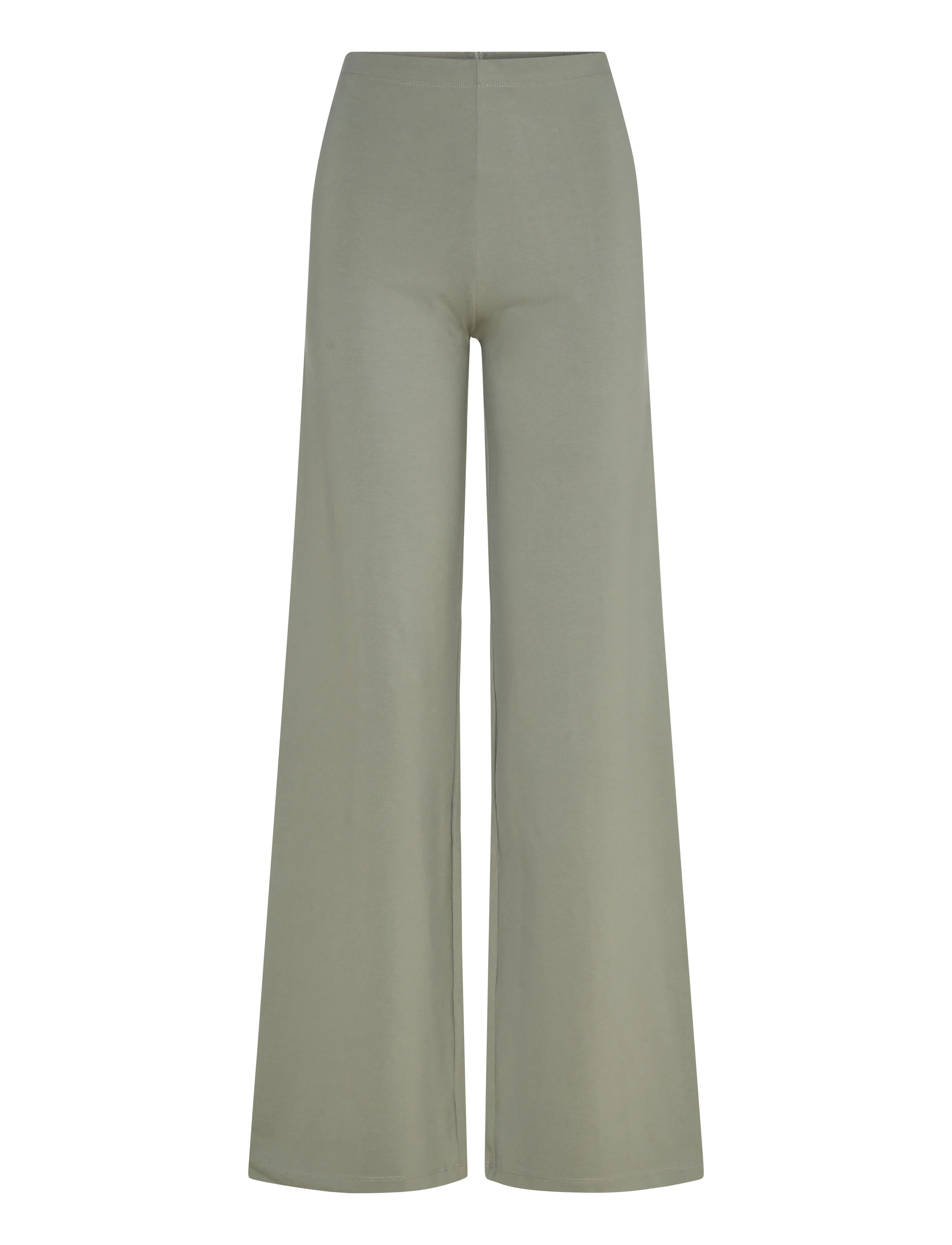 Organic Basics Core Straight Leg Pants - Officewear - SEAWEED / khaki/green