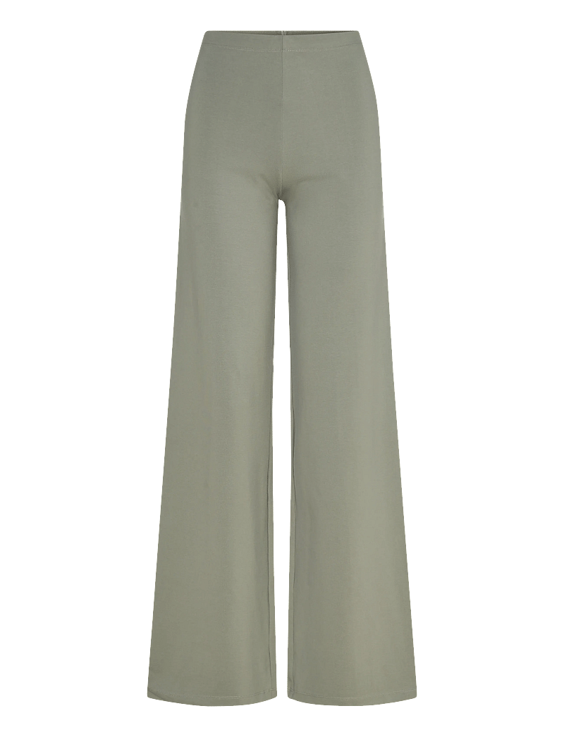 Organic Basics - Core Straight Leg Pants - hosen mit weitem bein - seaweed - 1
