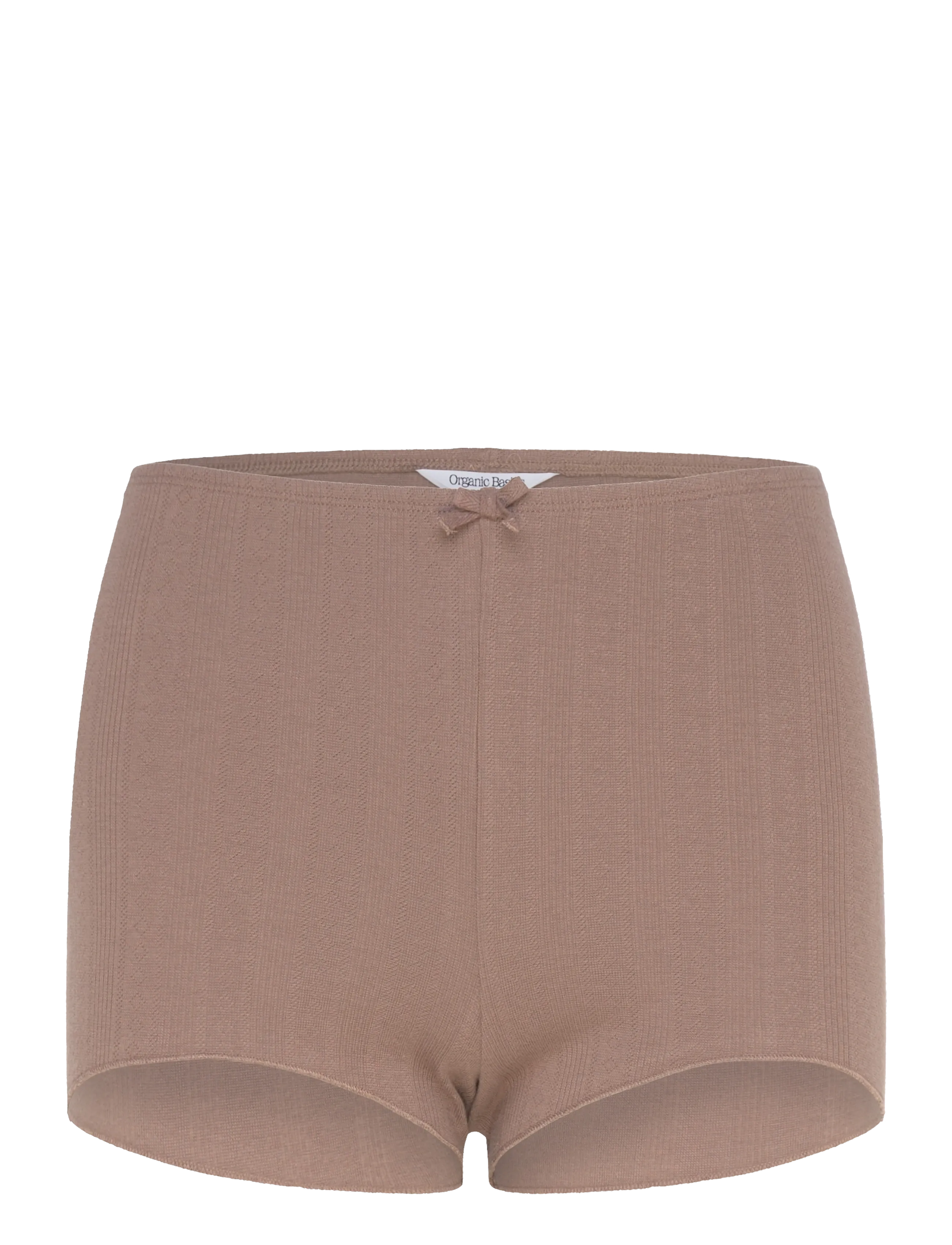 Organic Basics Pointelle Shorts - Unterwäsche - CLAY / brown