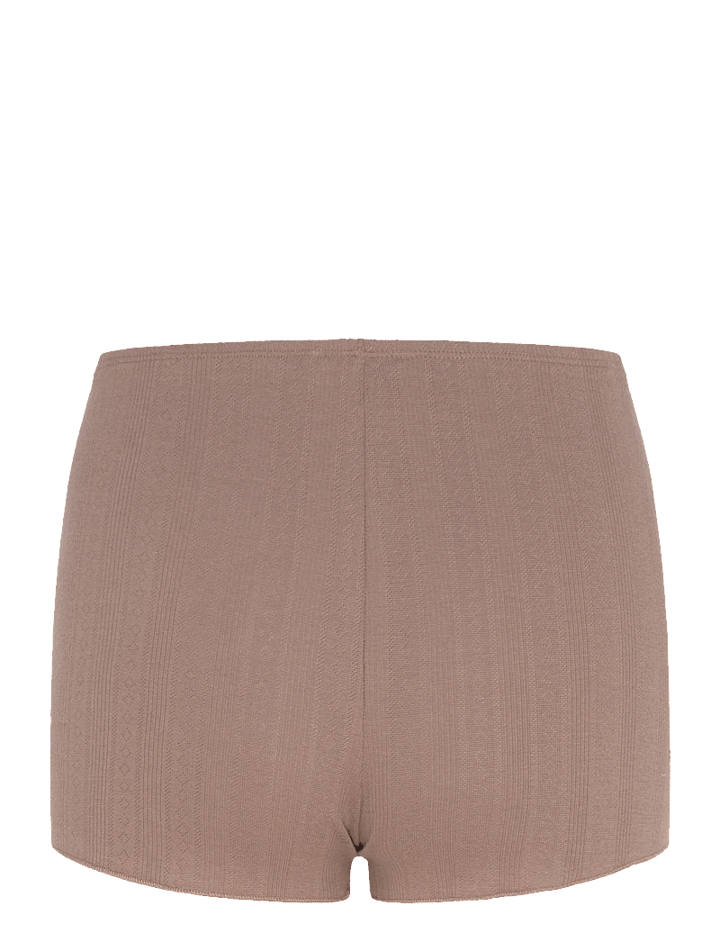 Organic Basics - Pointelle Shorts - shorts - clay - 1