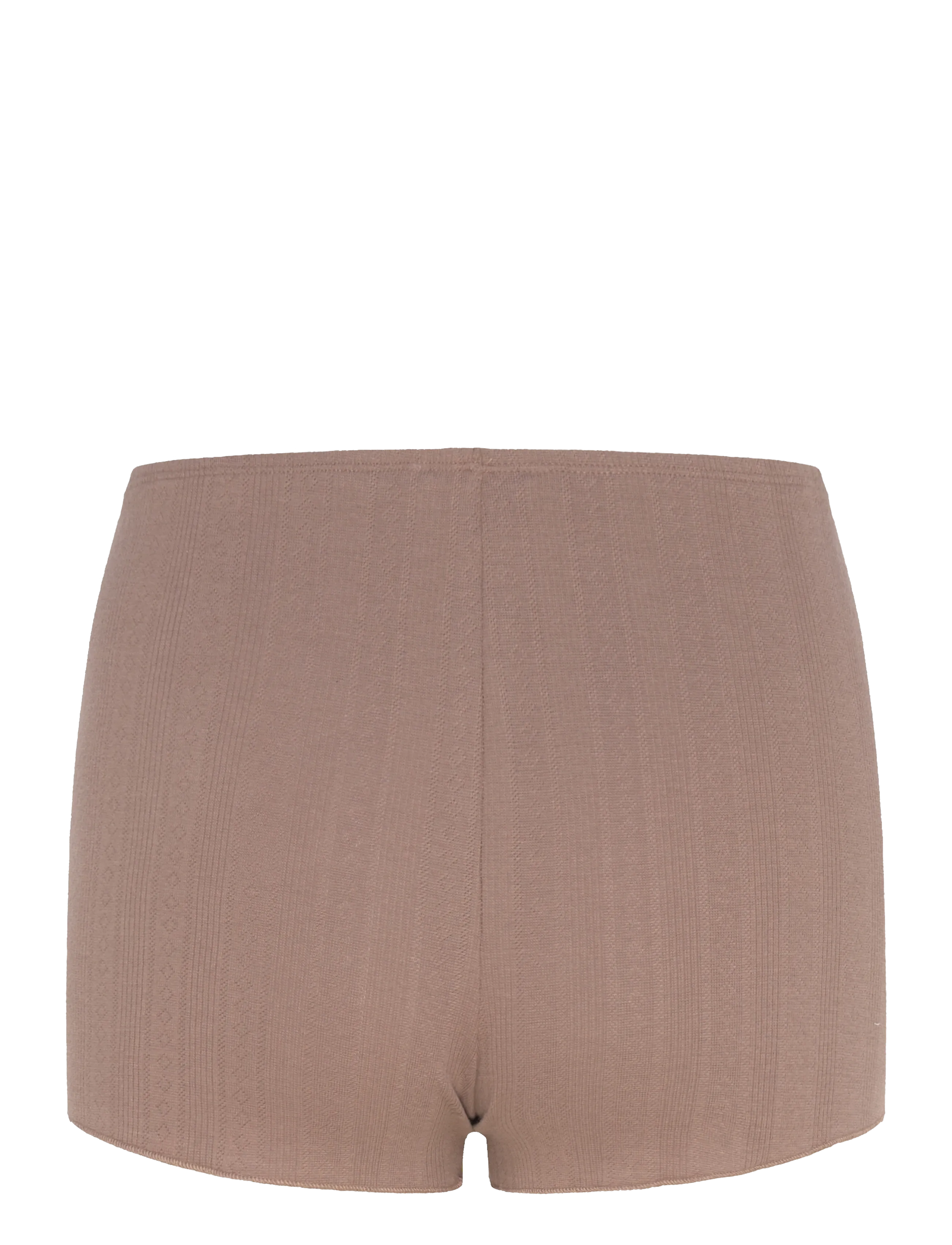 Organic Basics - Pointelle Shorts - shorts - clay - 1