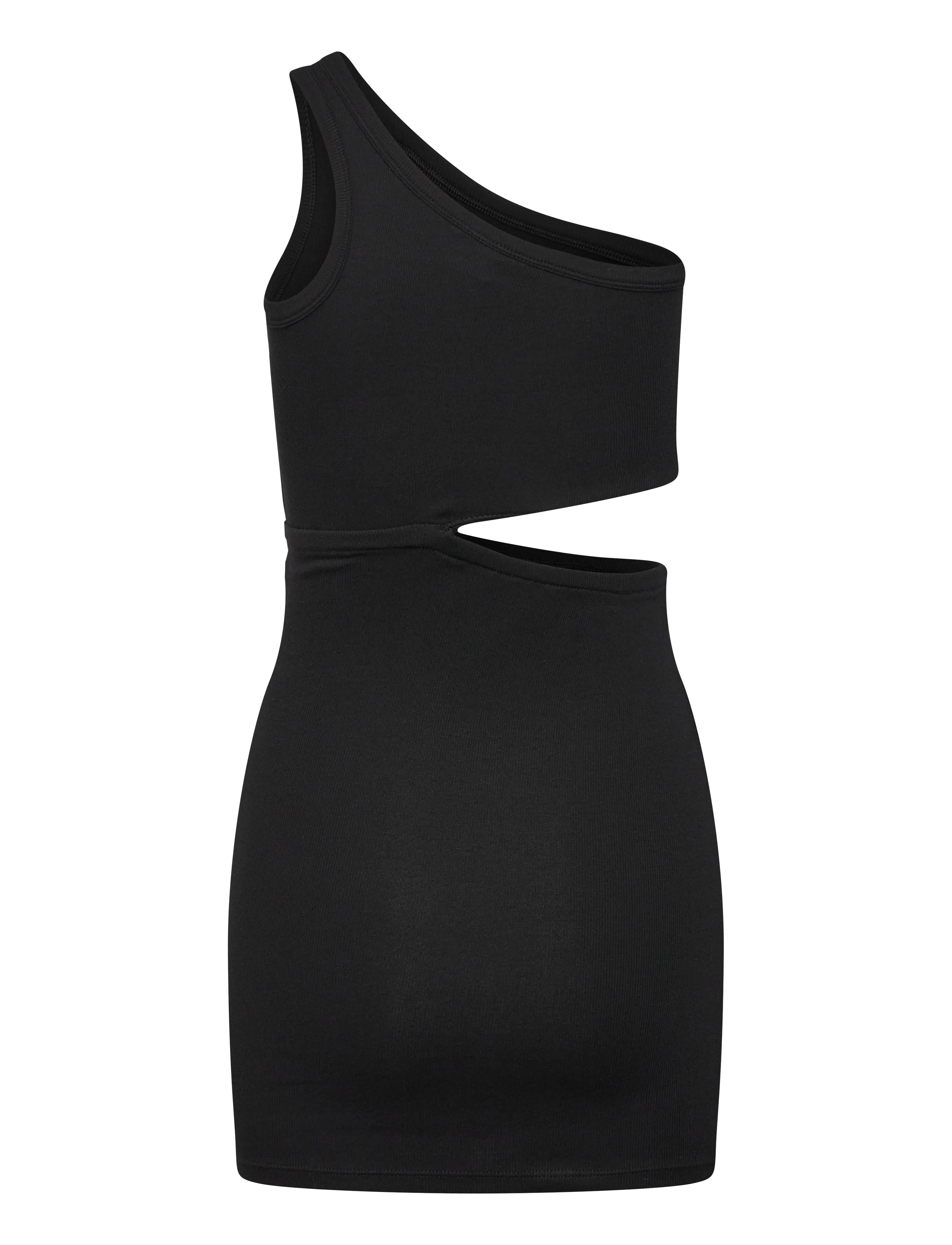 Organic Basics - Core Extend Rib Cut-Out Dress - festtøj til outletpriser - black - 1