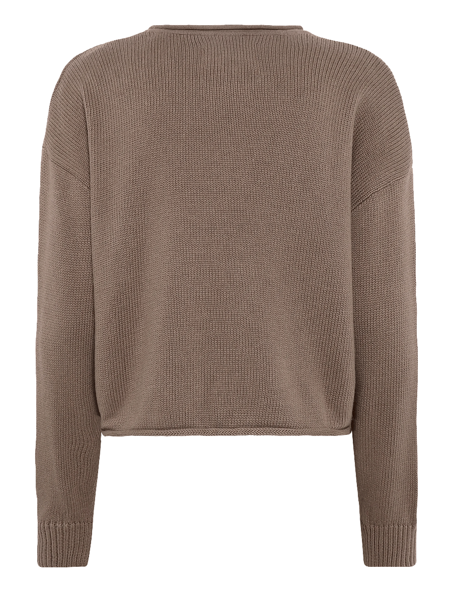 Organic Basics - True Knit Sweater - stickade tröjor - shadow - 2