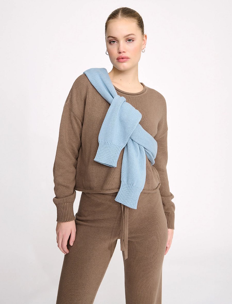 Organic Basics - True Knit Sweater - pullover - shadow - 0