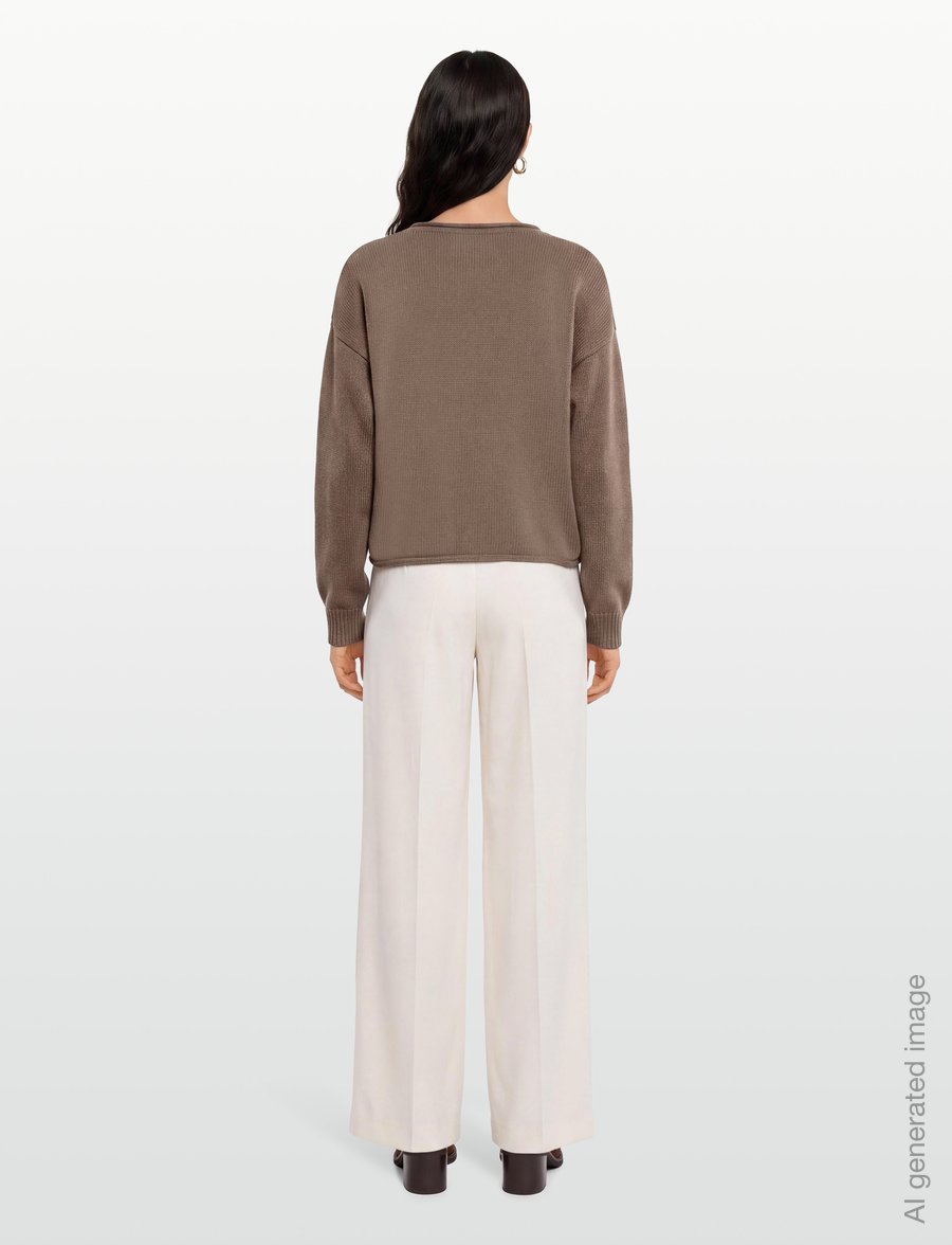 Organic Basics - True Knit Sweater - stickade tröjor - shadow - 4