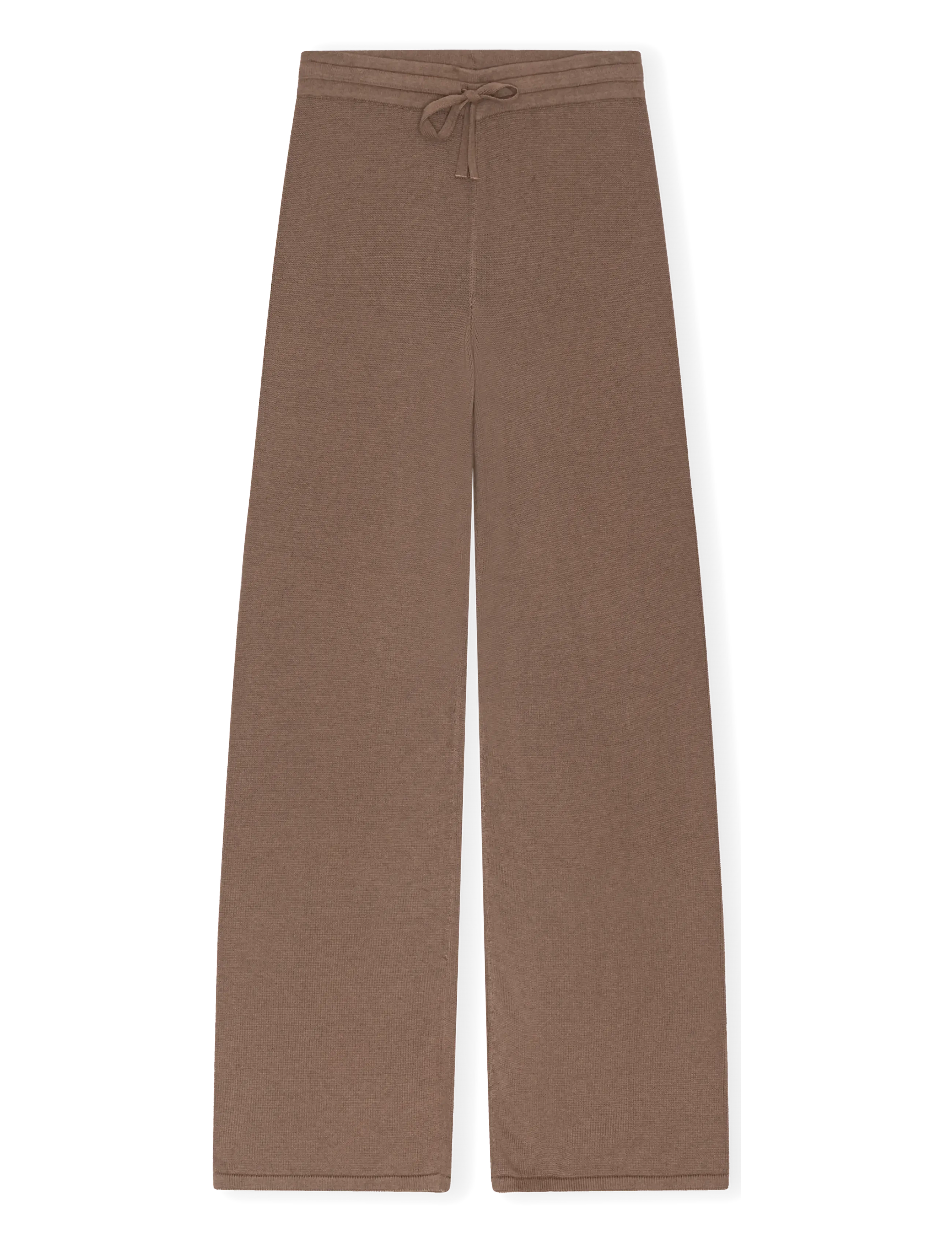 Organic Basics True Knit Wide Leg Pants - Underkläder - SHADOW / brown