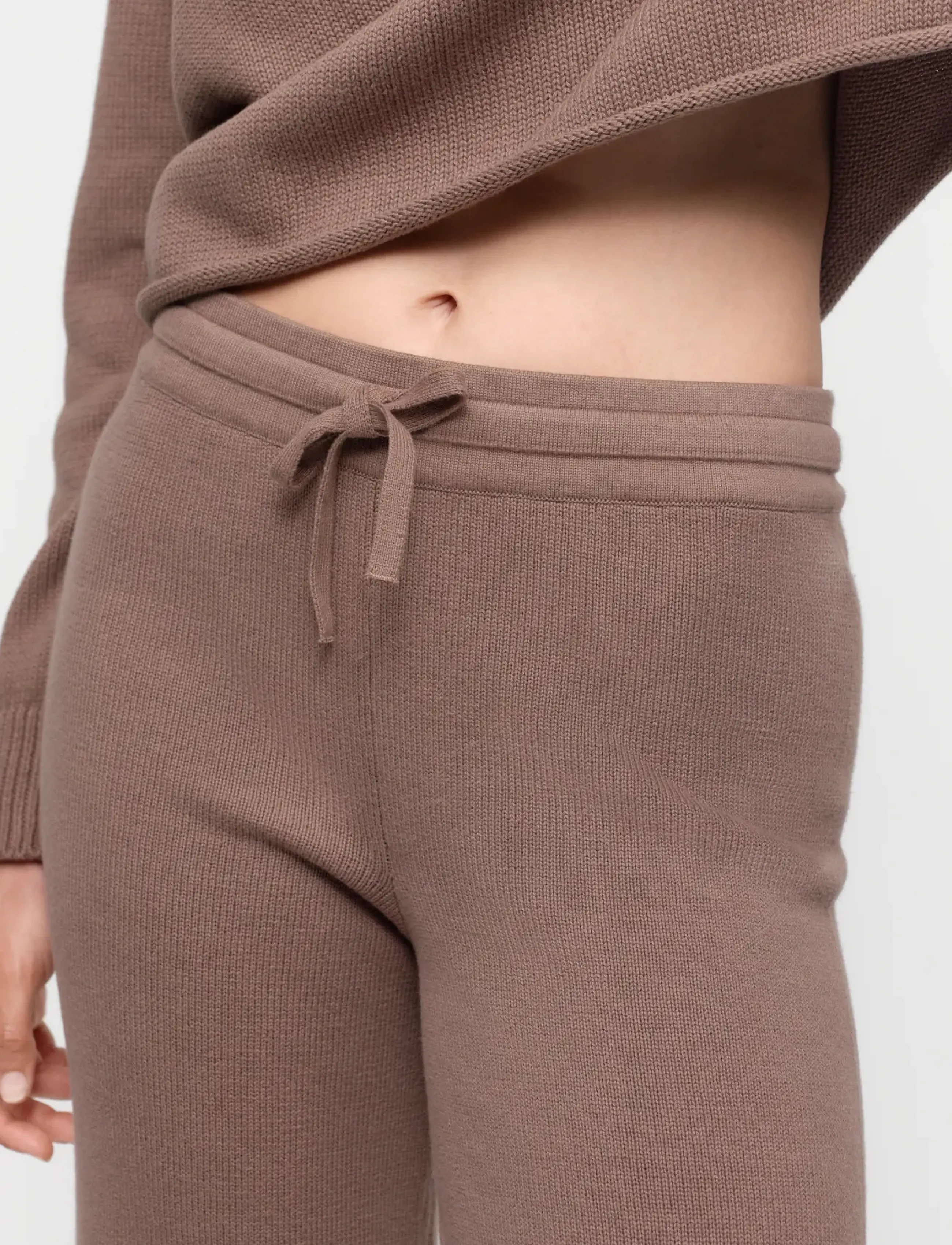 Organic Basics - True Knit Wide Leg Pants - pyjamahosen - shadow - 2