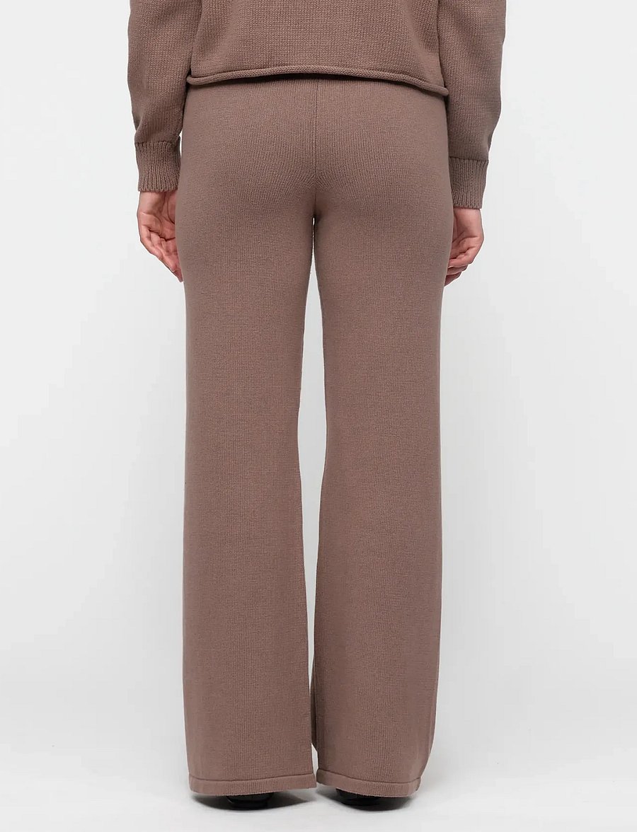Organic Basics - True Knit Wide Leg Pants - pyjamahosen - shadow - 4