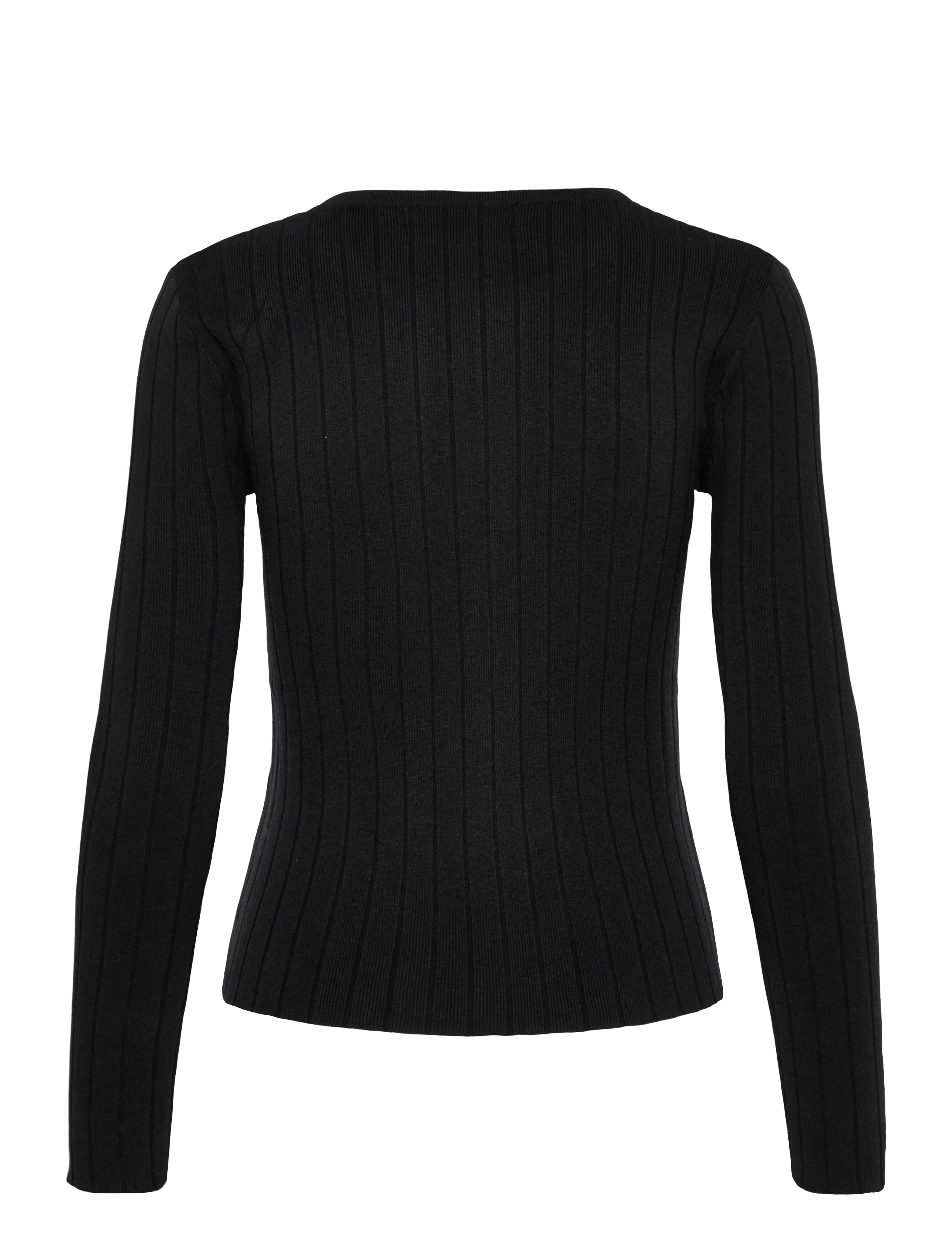 Organic Basics - Soft Knit Rib Cardigan - cardigans - black - 1