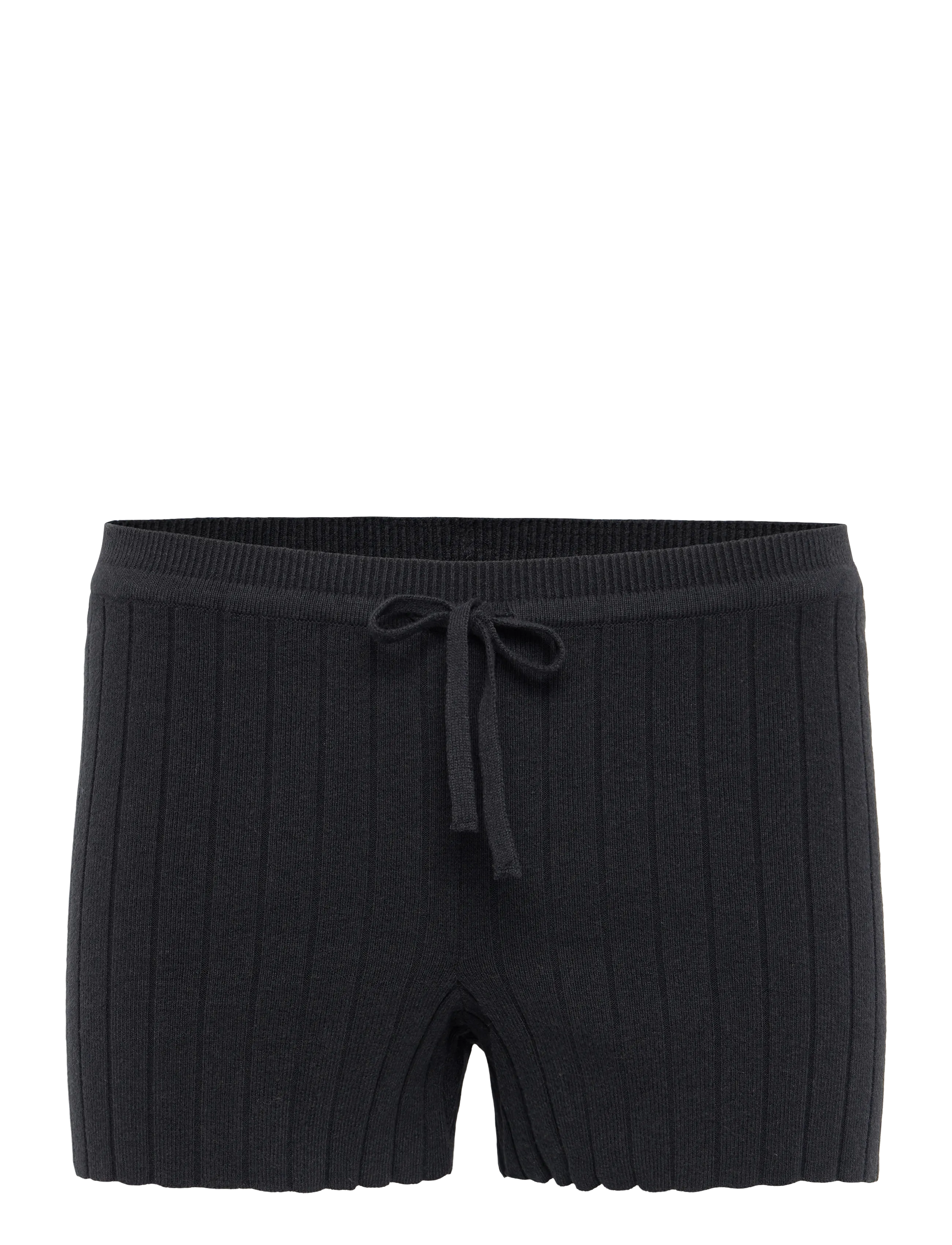 ORGANIC BASICS Soft Knit Rib Shorts Schwarz - L - Damen