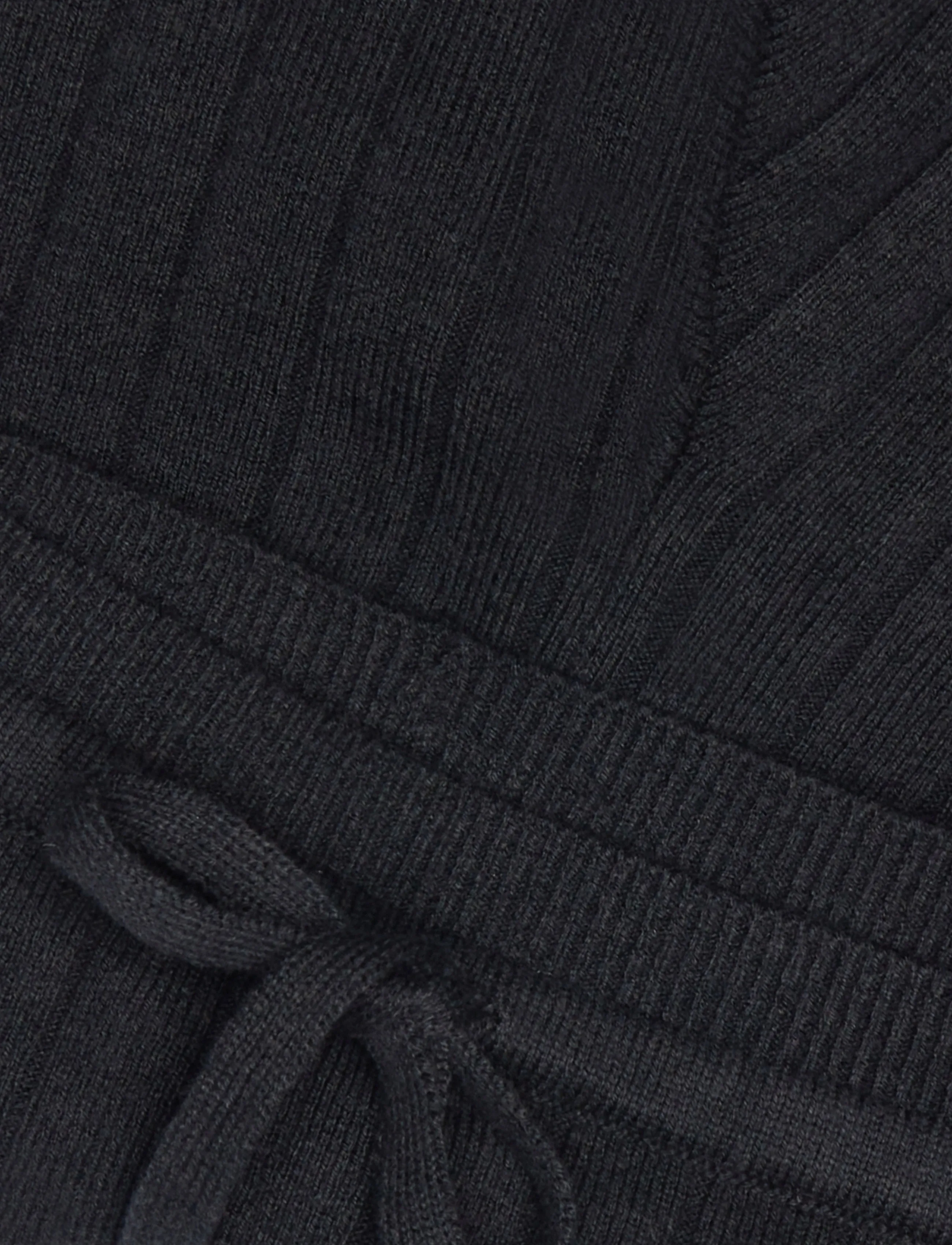 Organic Basics - Soft Knit Rib Shorts - shorts - black - 2