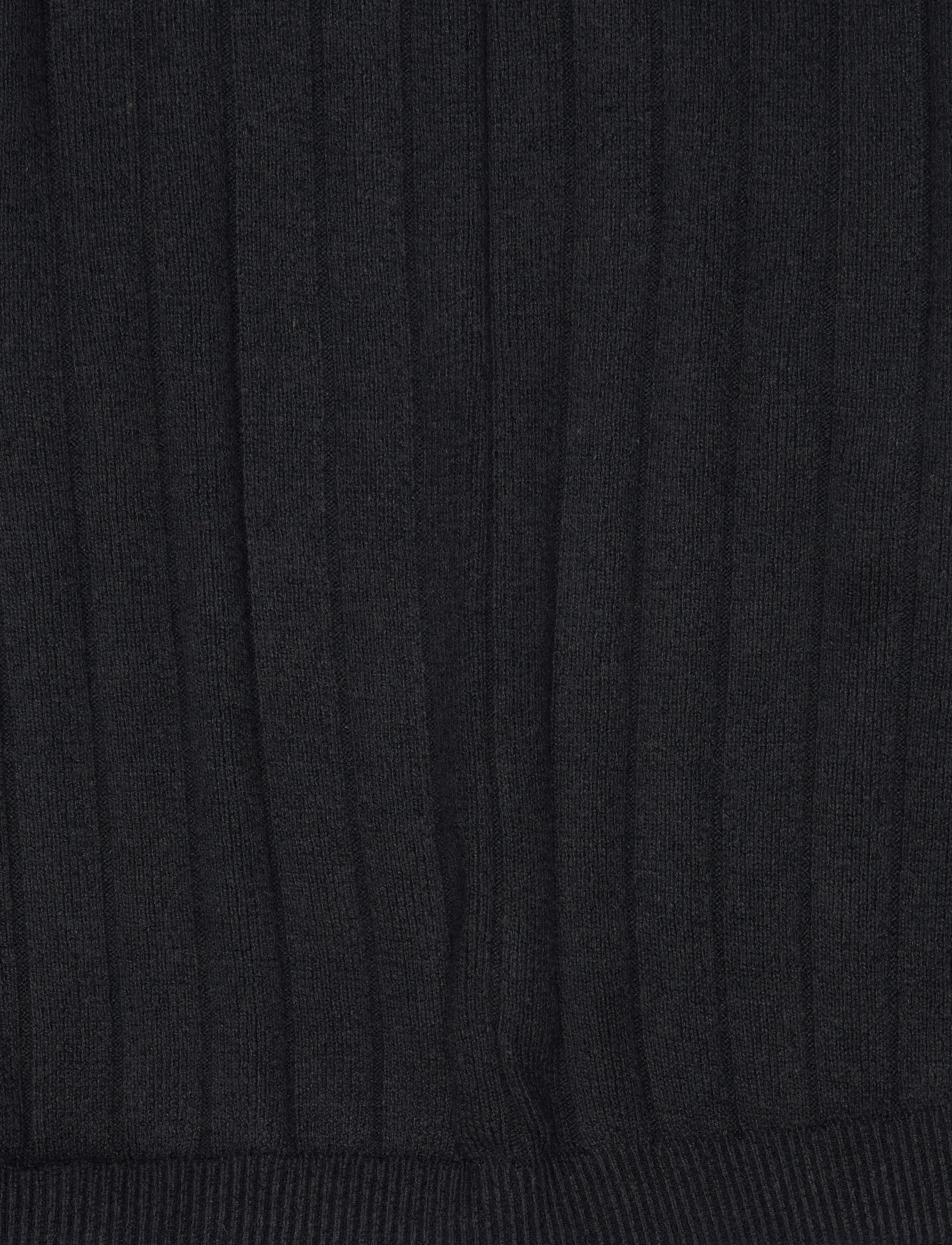 Organic Basics - Soft Knit Rib Flare Pants - kvinder - black - 4