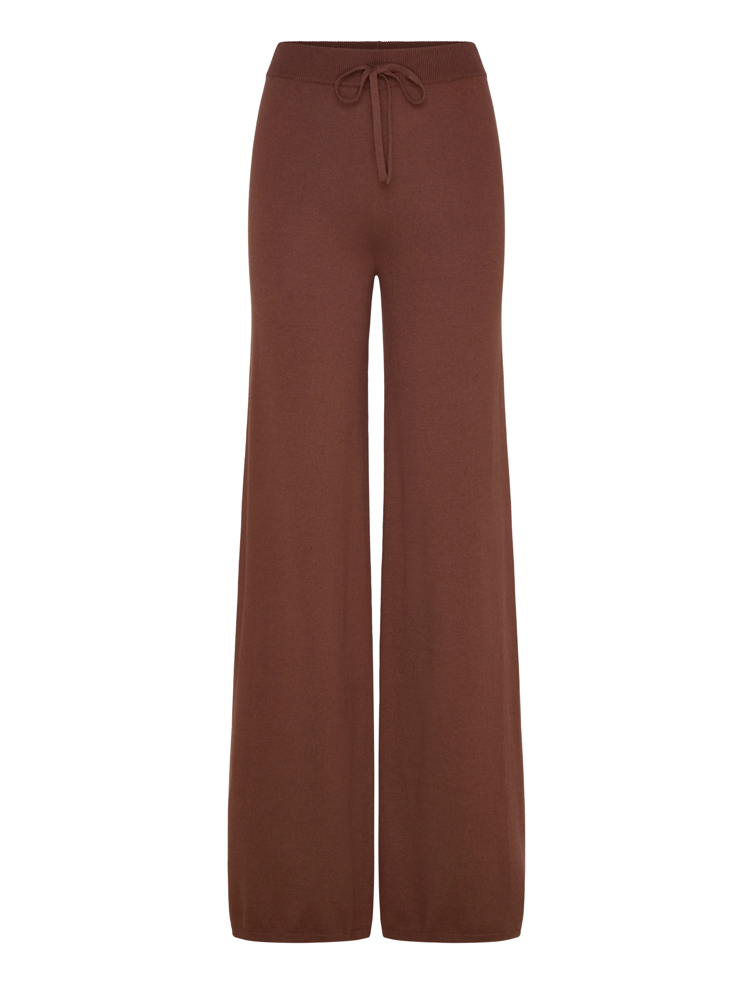 ORGANIC BASICS Soft Knit Straight Bein Hosen Braun - L - Damen