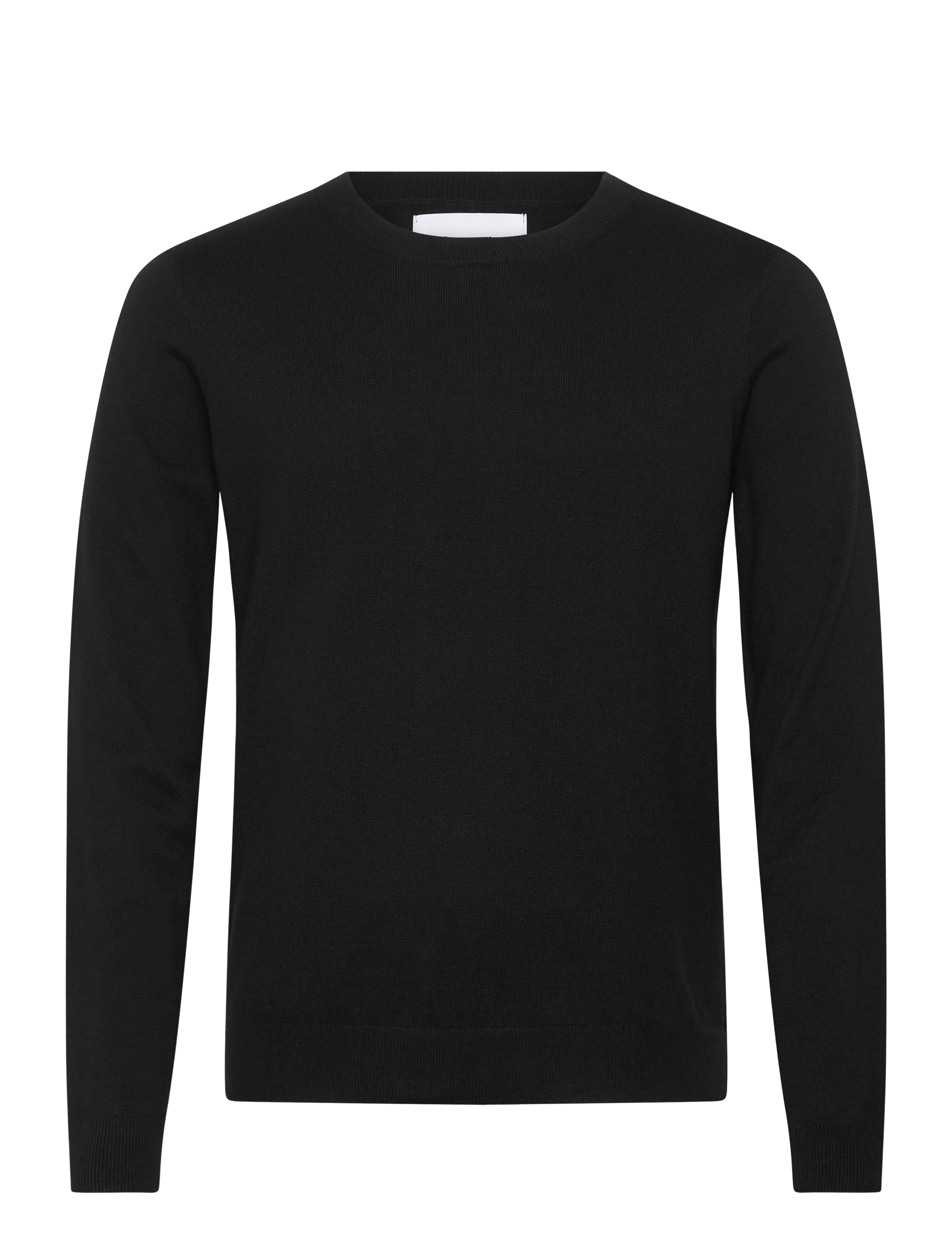 ORGANIC BASICS Soft Knit Crewneck Pullover Schwarz - L - Herren