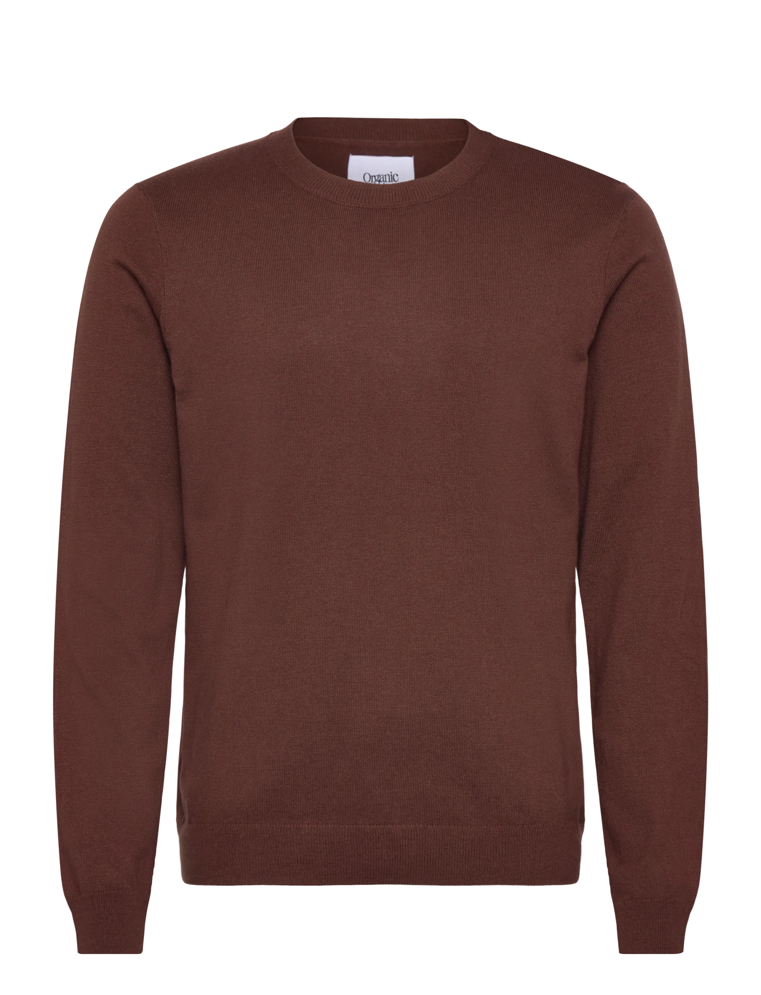 ORGANIC BASICS Soft Knit Crewneck Pullover Braun - L - Herren