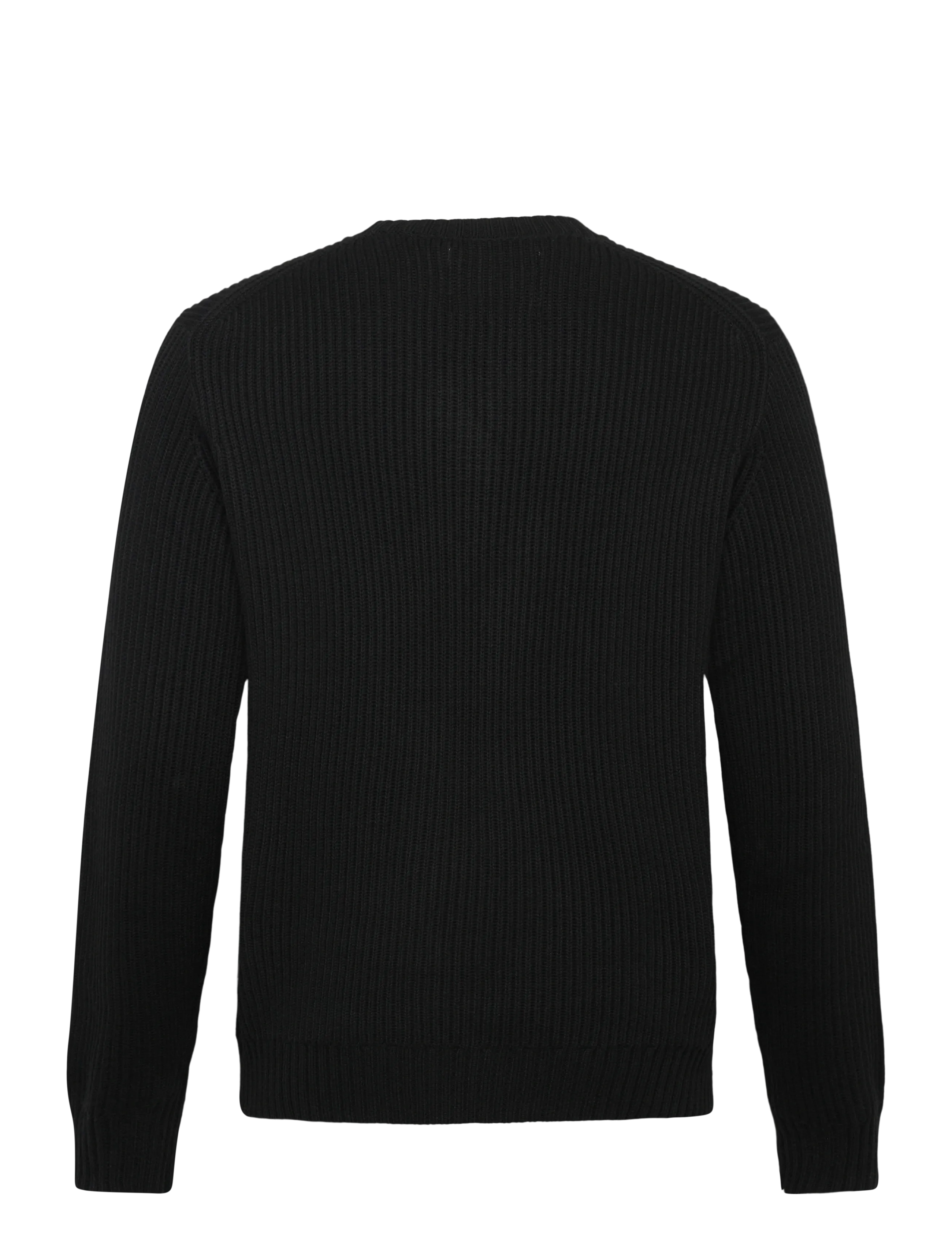 Organic Basics - Soft Knit Chunky Crewneck Sweater - rund hals - black - 1