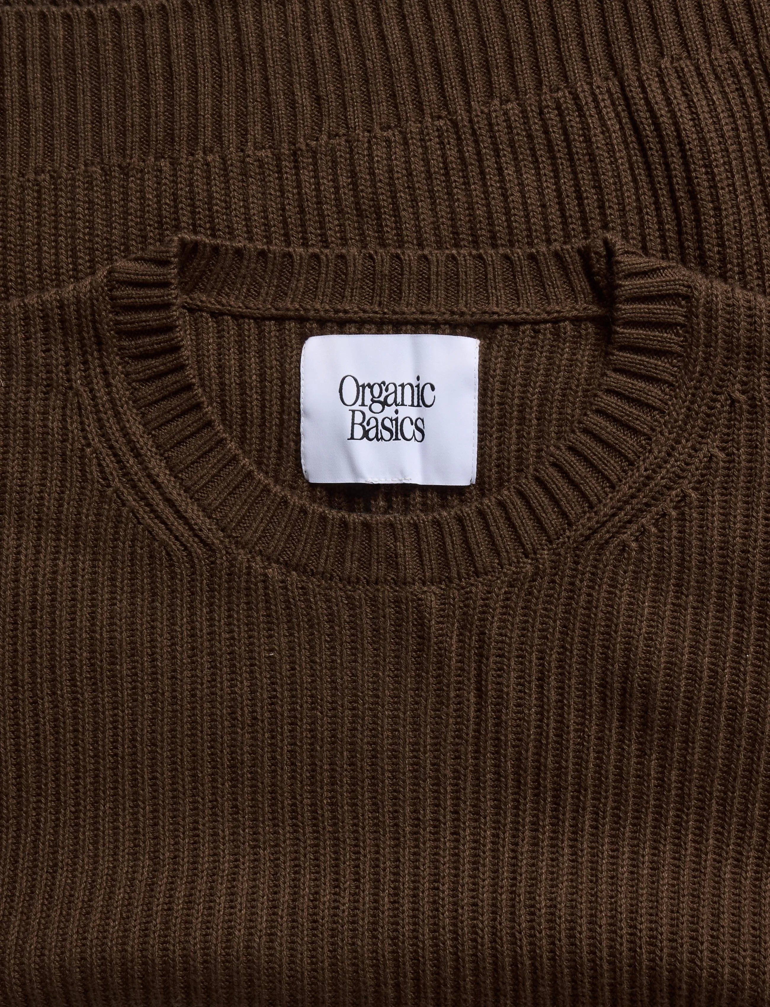 Organic Basics - Soft Knit Chunky Crewneck Sweater - herbstliche kleidung - rich brown - 2