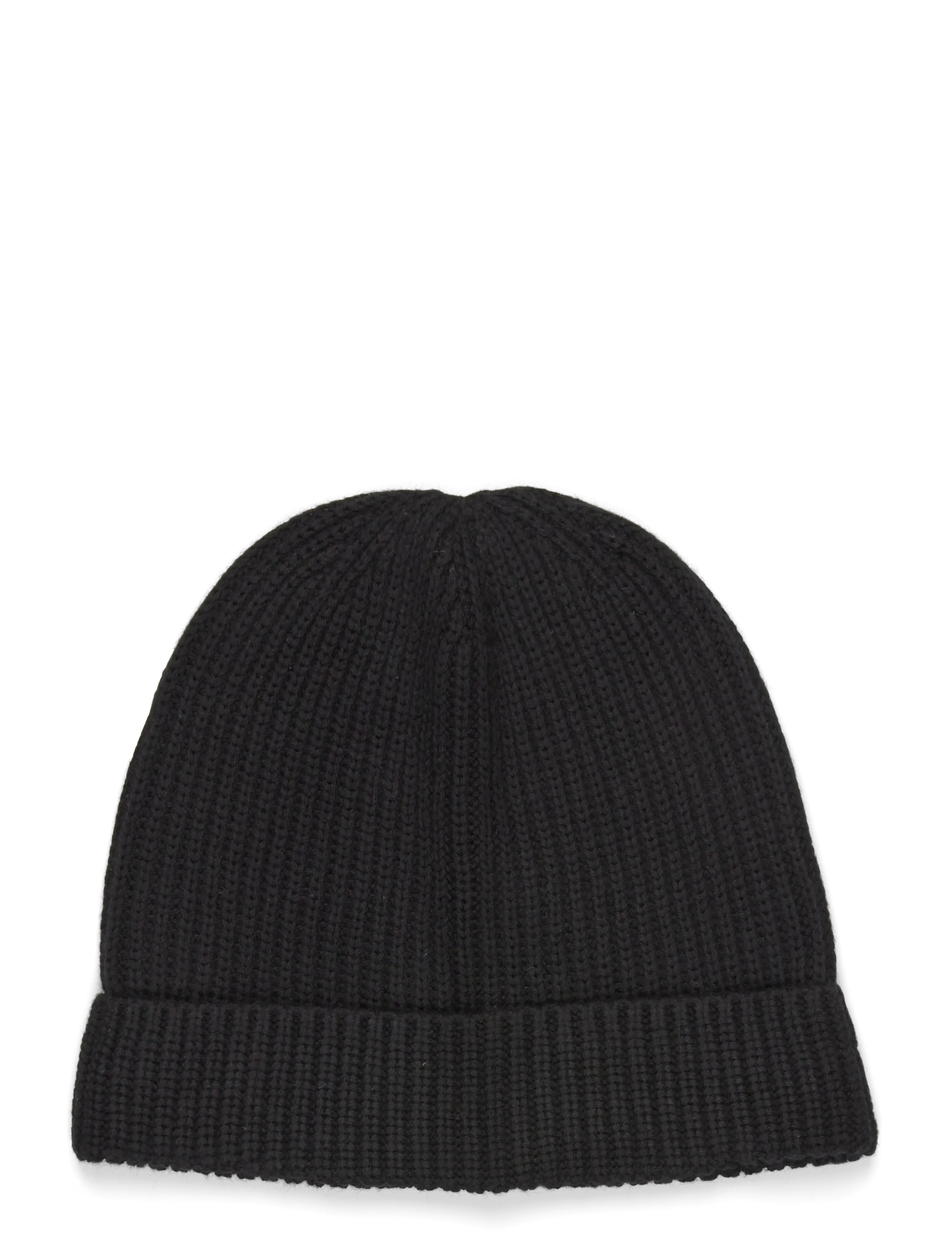 Organic Basics Soft Knit Fluffy Beanie - Mützen - BLACK / black
