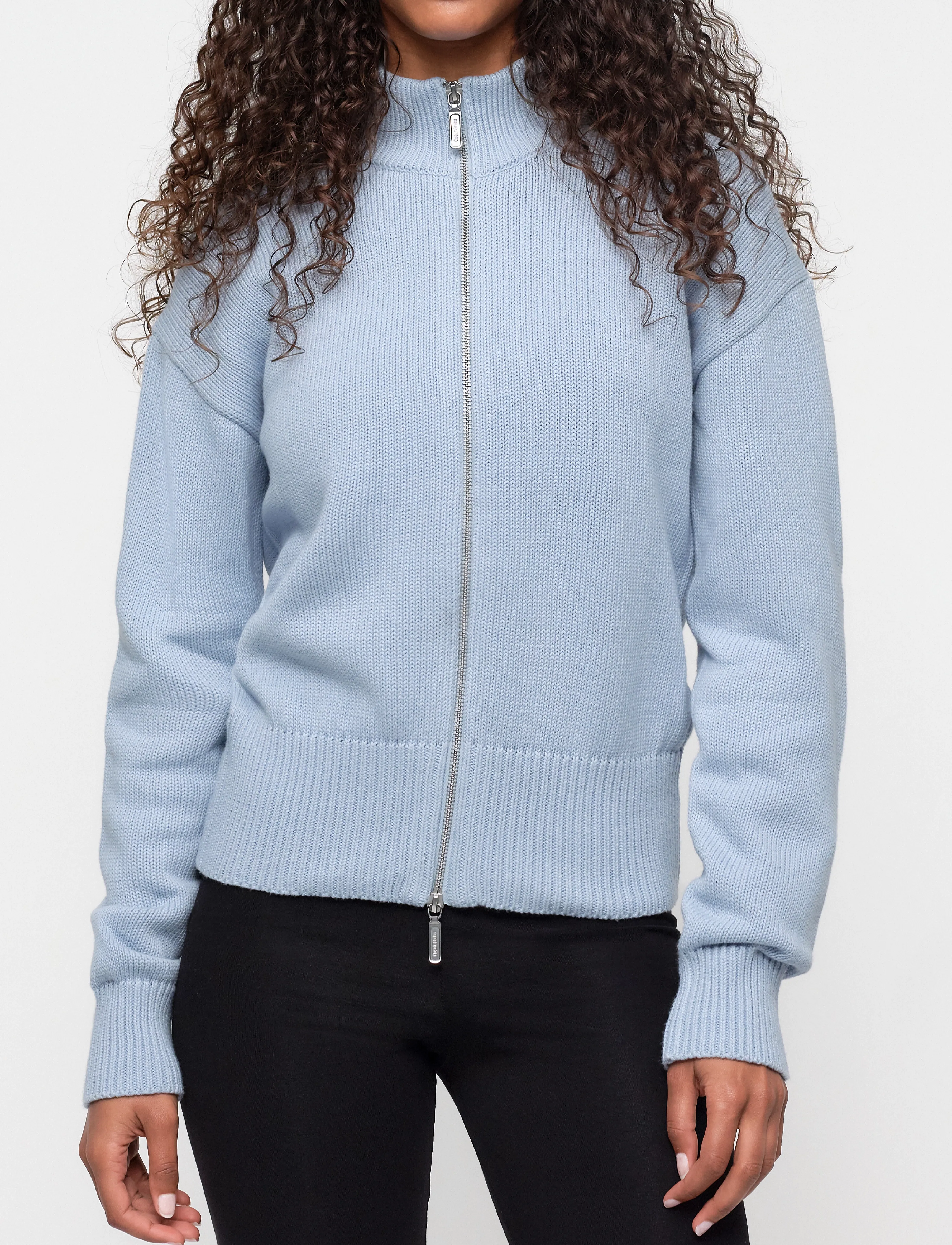 True Knit High Collar Cardigan
