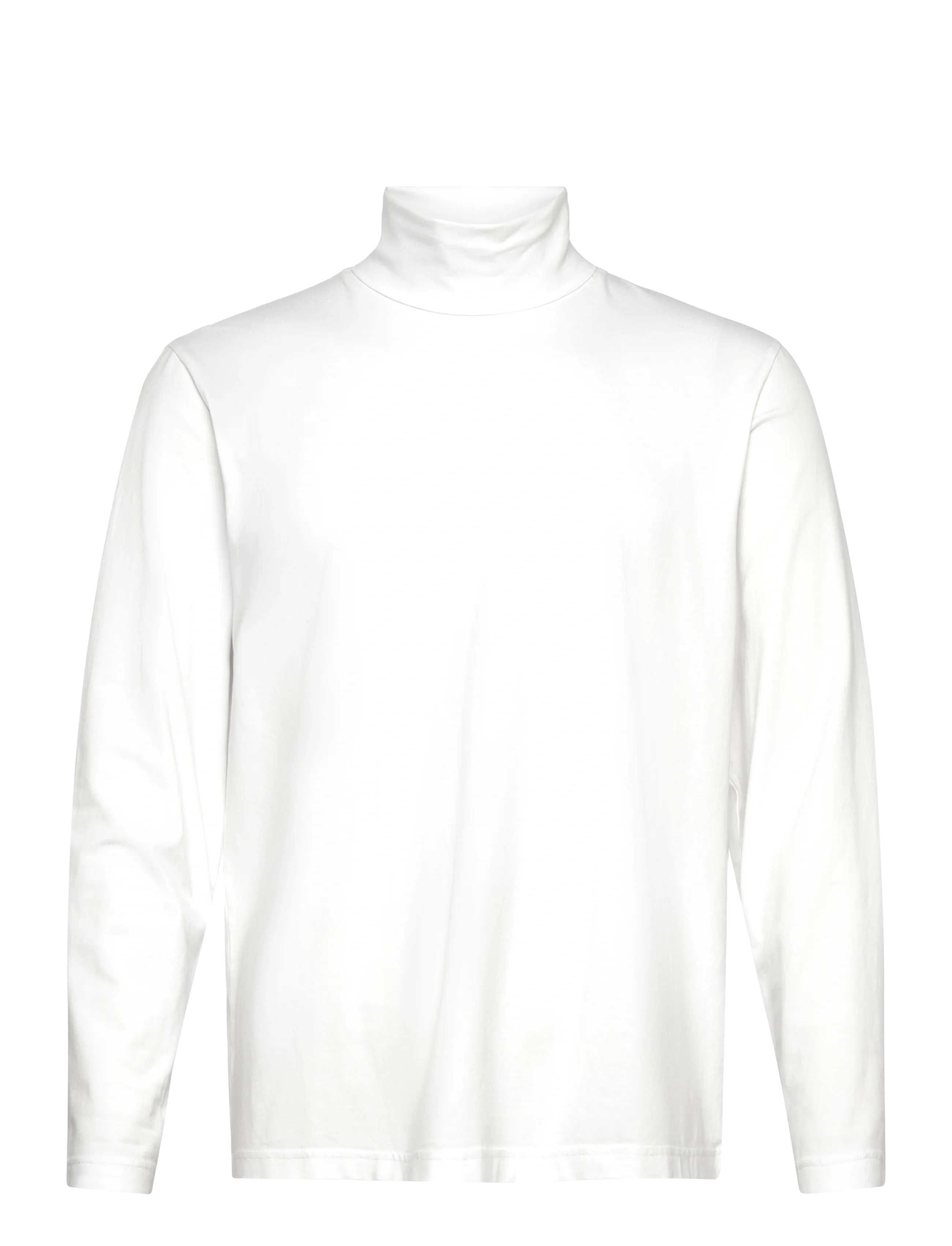 Organic Basics Everyday  Long Sleeve Turtleneck - T-shirts - WHITE / white