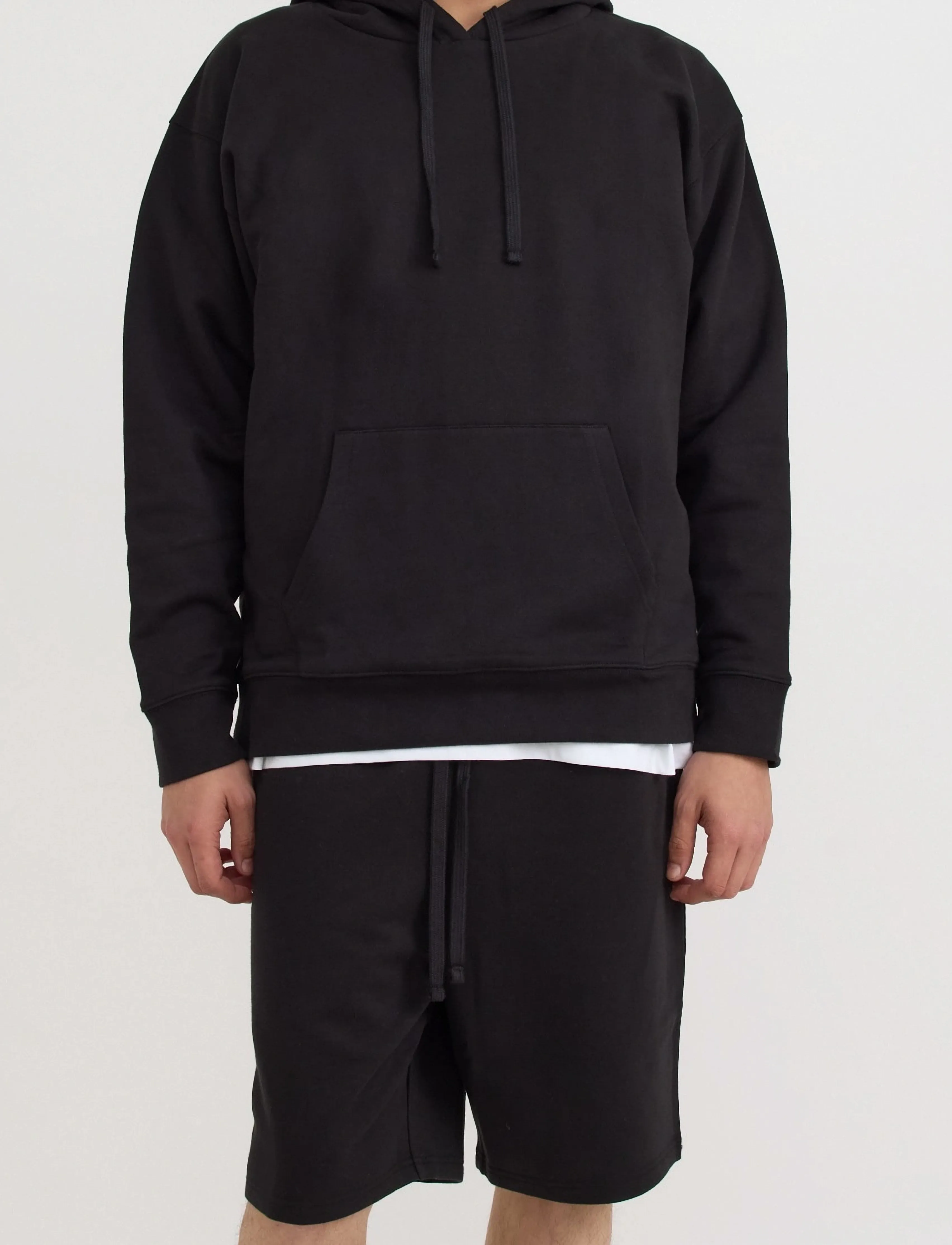 Organic Basics Weekend Boxy Fit Hoodie - Hupparit - BLACK / black