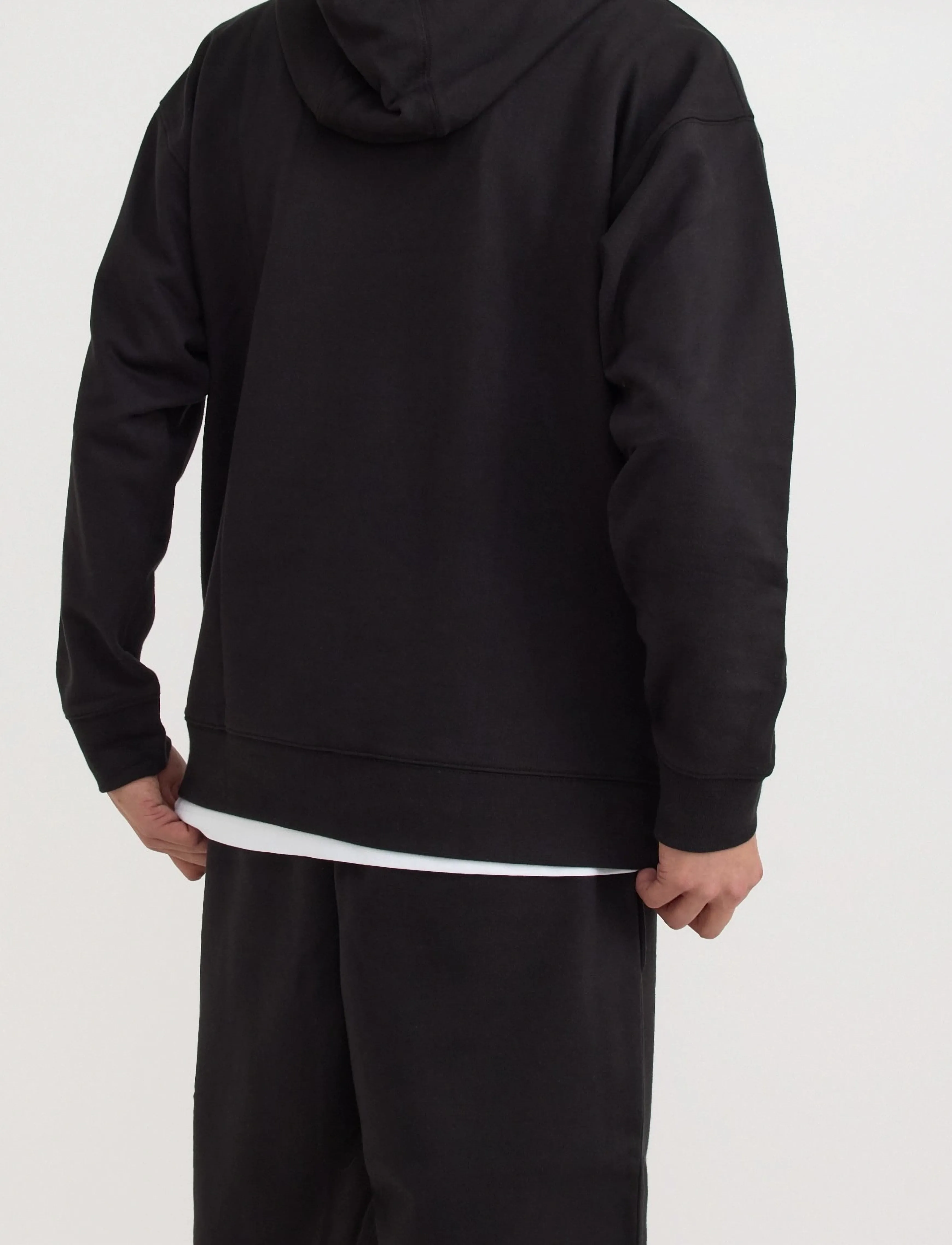Organic Basics - Weekend Boxy Fit Hoodie - sweatshirts - black - 3