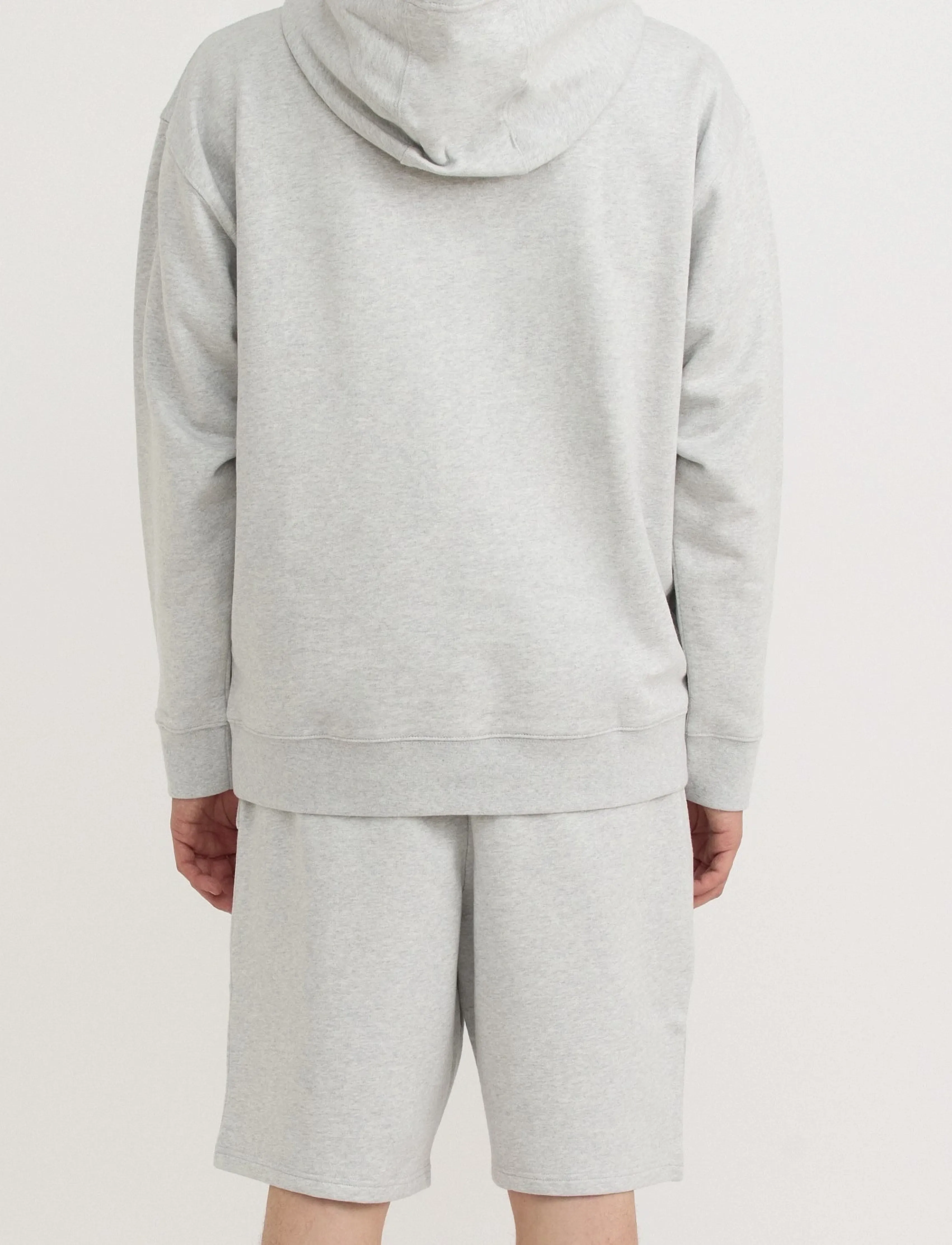 Organic Basics - Weekend Boxy Fit Hoodie - sweatshirts - misty grey melange - 3