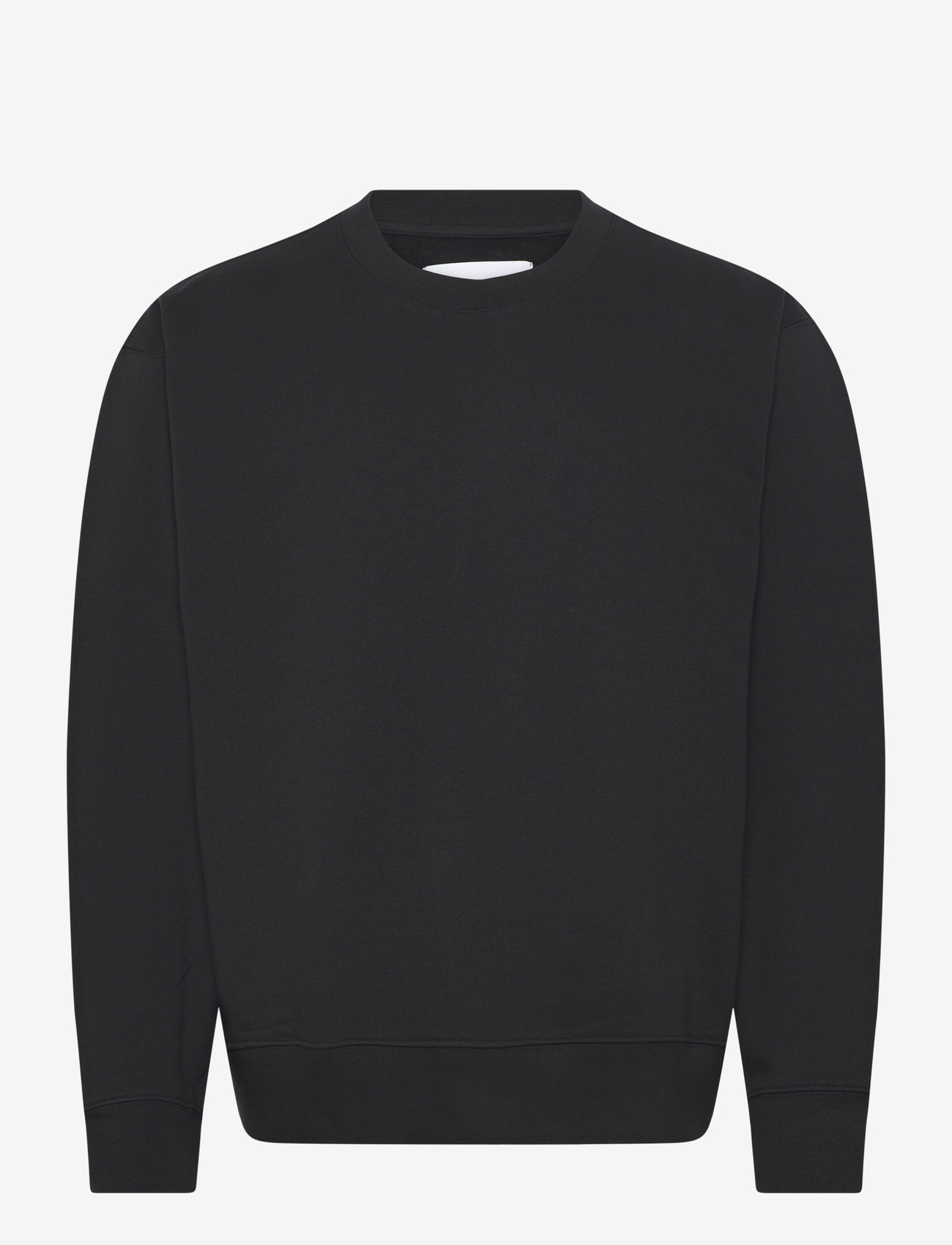 Organic Basics - Weekend Boxy Fit Crewneck Sweatshirt - puhkuse põhitooted - black - 1