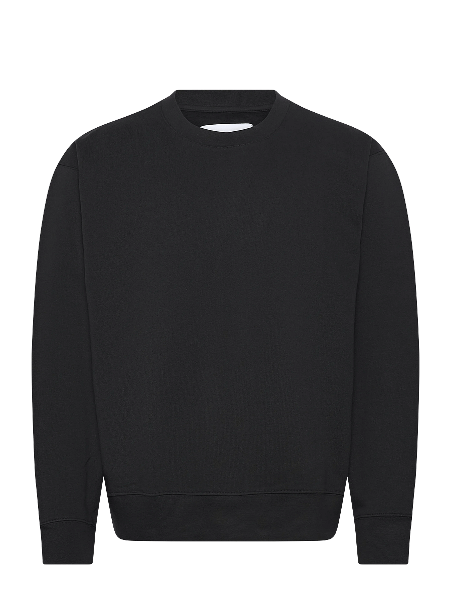Organic Basics - Weekend Boxy Fit Crewneck Sweatshirt - urlaubsfavoriten - black - 1