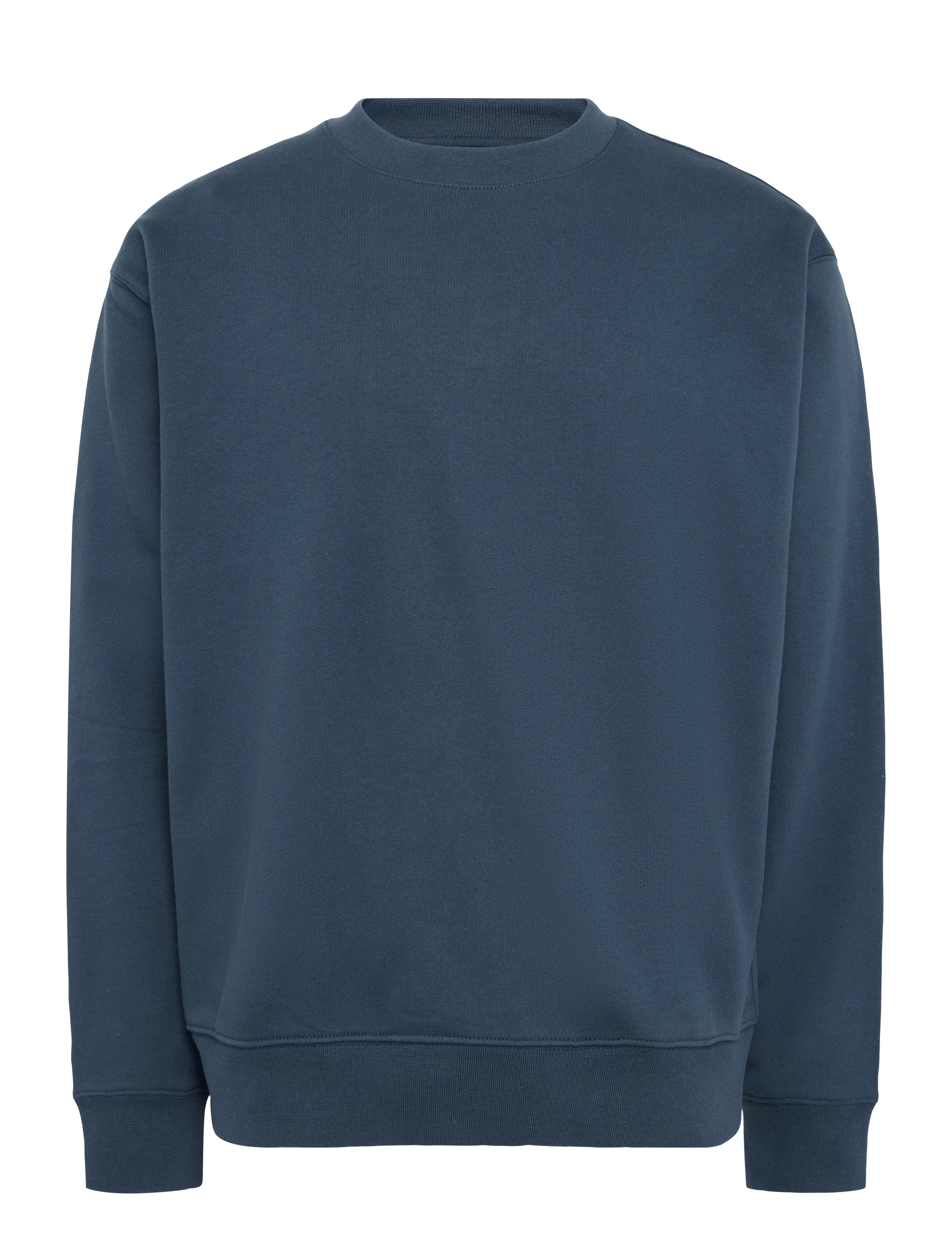 Organic Basics Weekend Boxy Fit Crewneck Sweatshirt -  - MIDNIGHT BLUE / navy