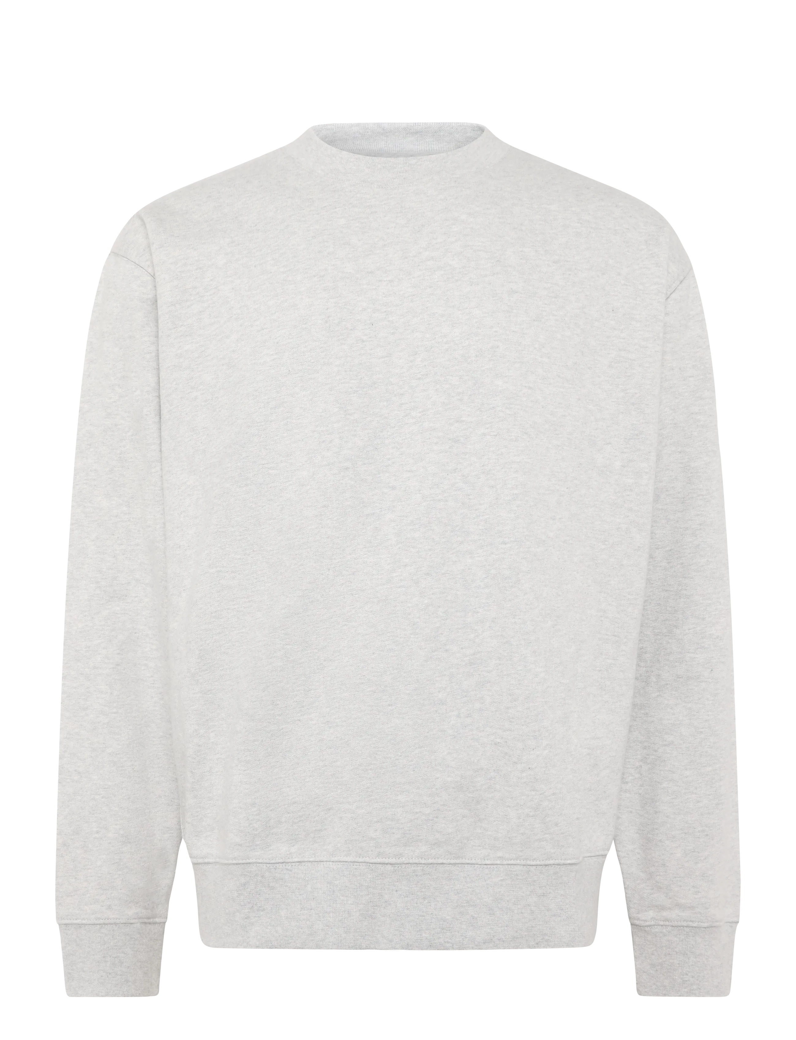 Organic Basics Weekend Boxy Fit Crewneck Sweatshirt - Organic Basics - MISTY GREY MELANGE / grey
