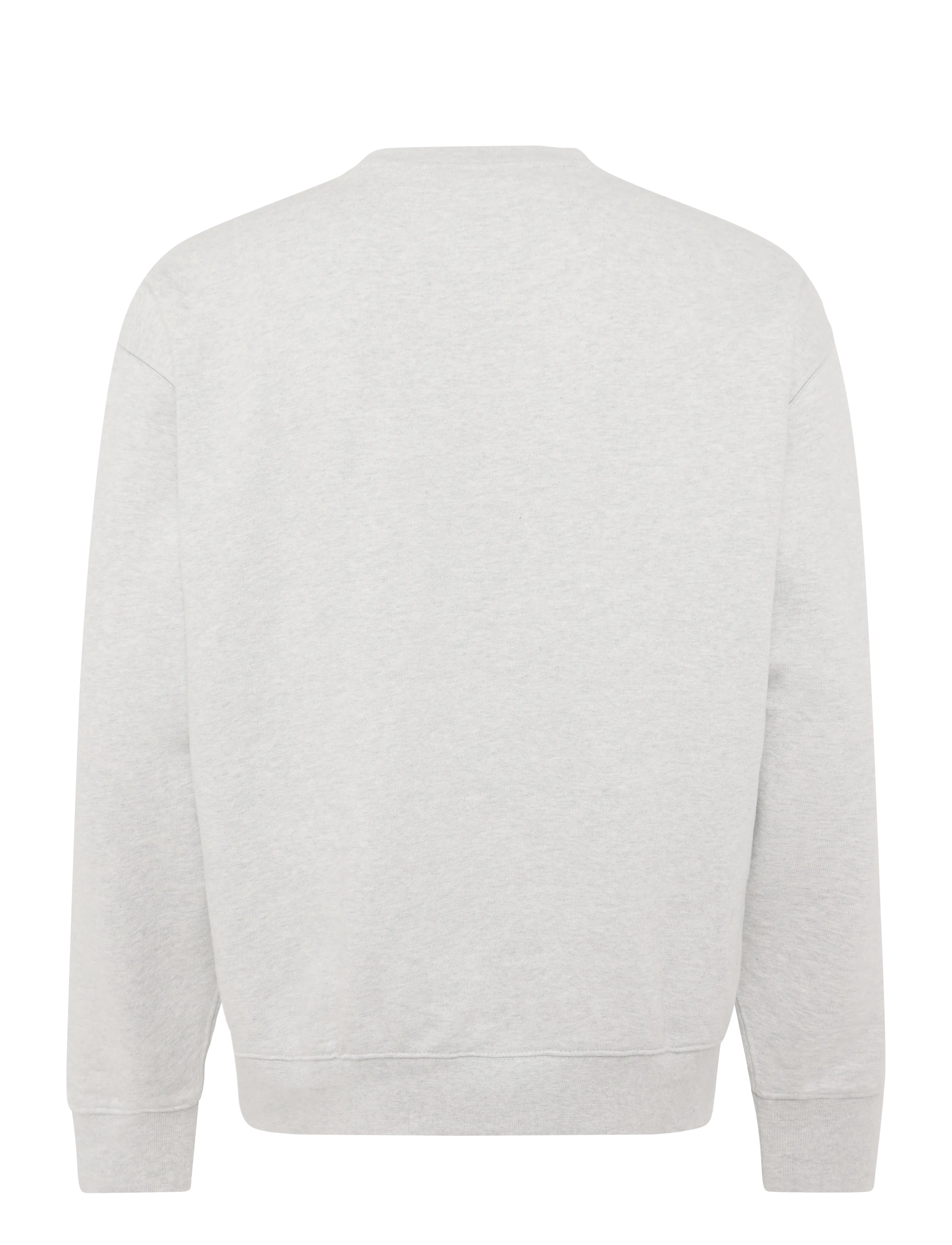 Organic Basics - Weekend Boxy Fit Crewneck Sweatshirt - sweatshirts - misty grey melange - 1