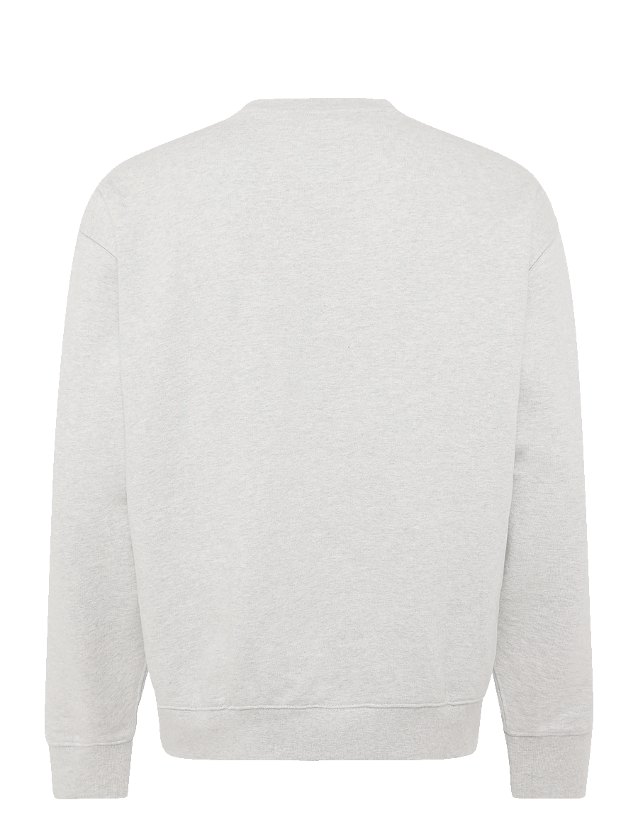 Organic Basics - Weekend Boxy Fit Crewneck Sweatshirt - sweatshirts - misty grey melange - 1