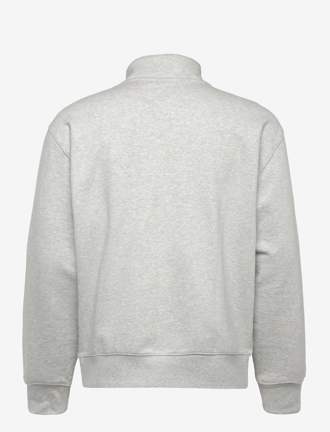 Organic Basics - Weekend Half Zip Sweatshirt - dressipluusid - misty grey melange - 1
