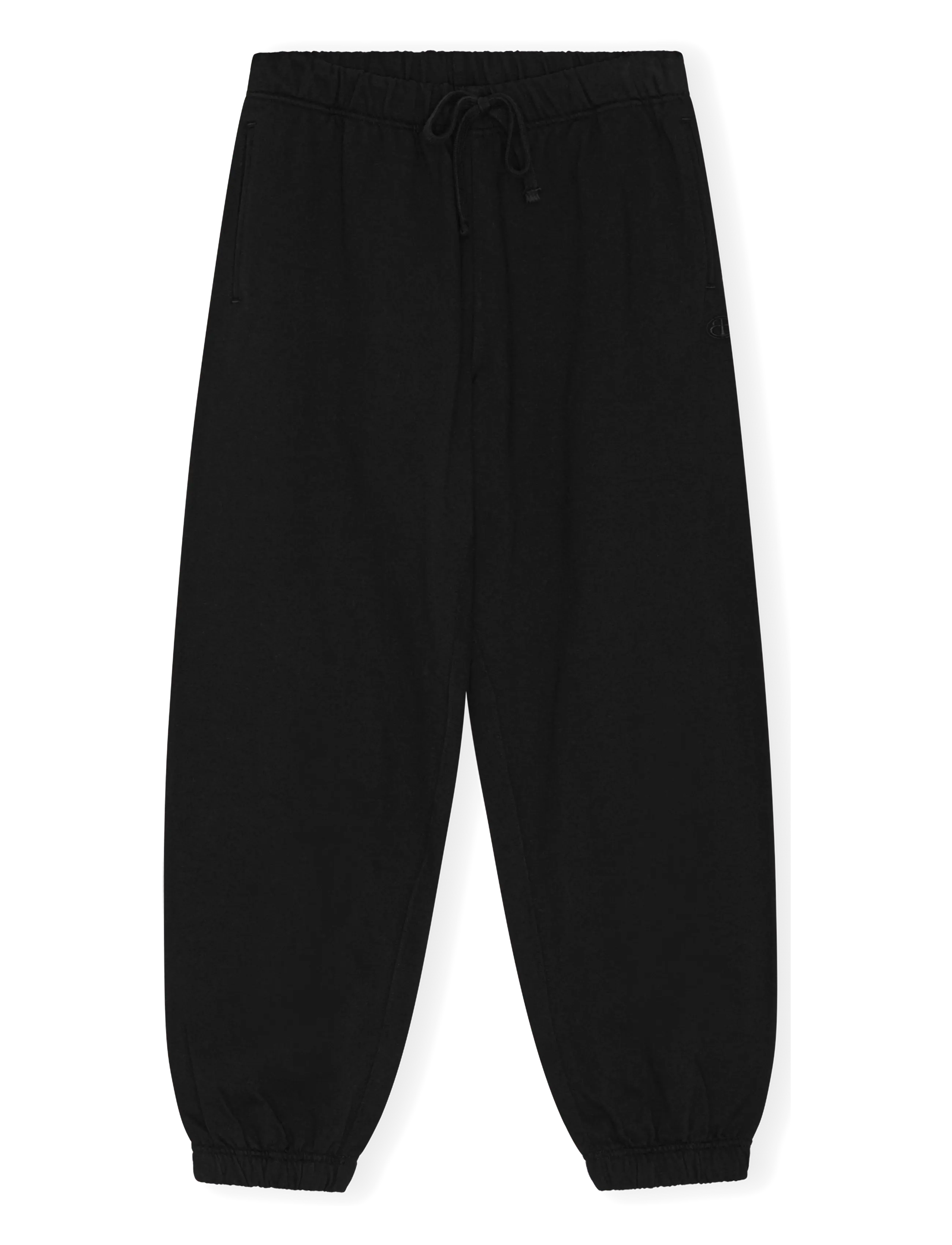 Organic Basics Weekend Joggers - Vis alt - BLACK / black