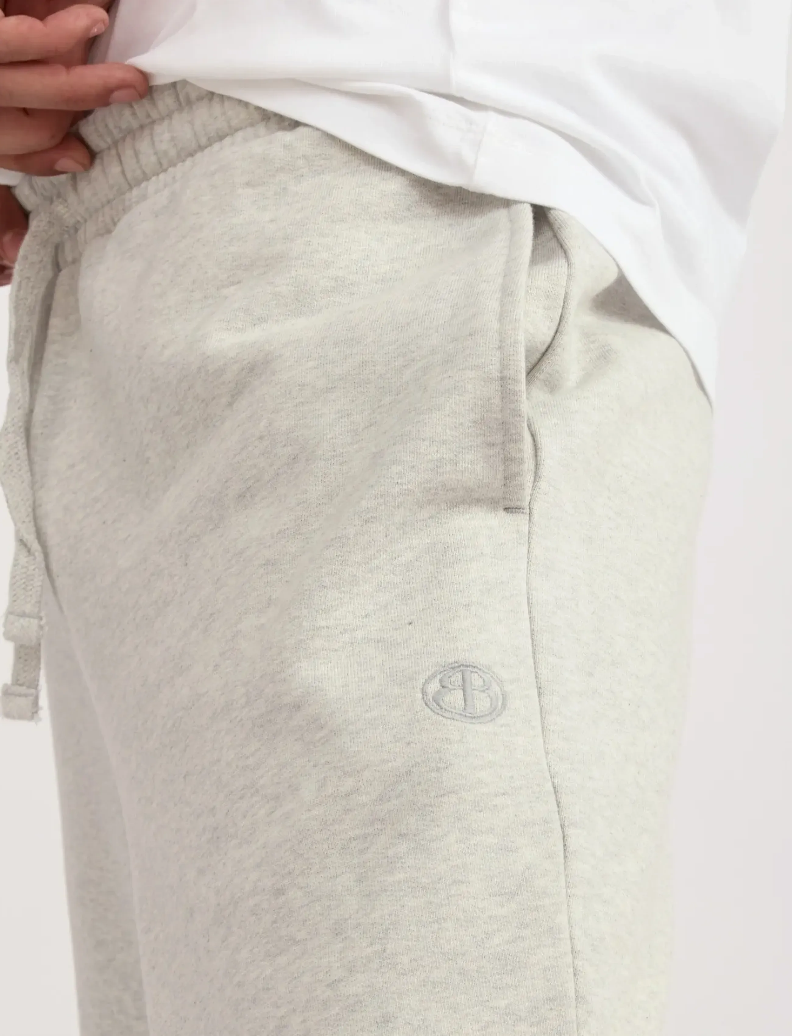 Organic Basics - Weekend Joggers - misty grey melange - 4